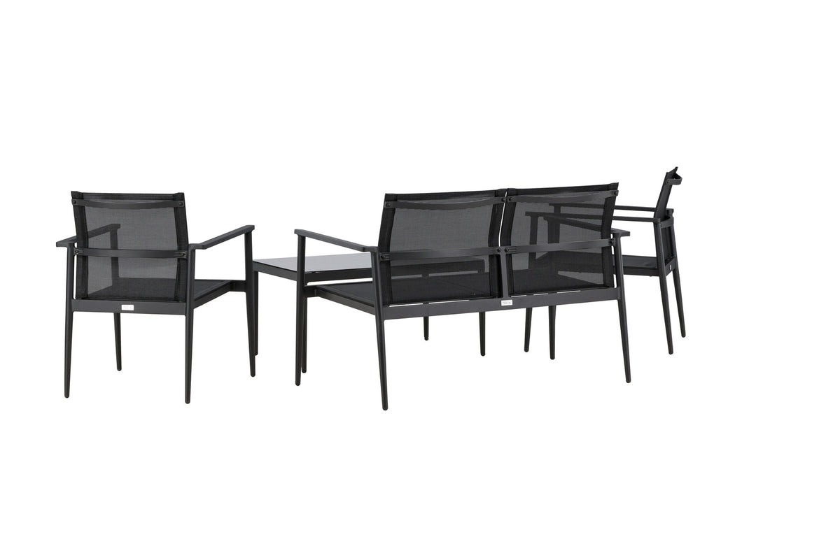 Break Sofa Outdoorset 90cm in Schwarz präsentiert im Onlineshop von KAQTU Design AG. Loungeset ist von Venture Home