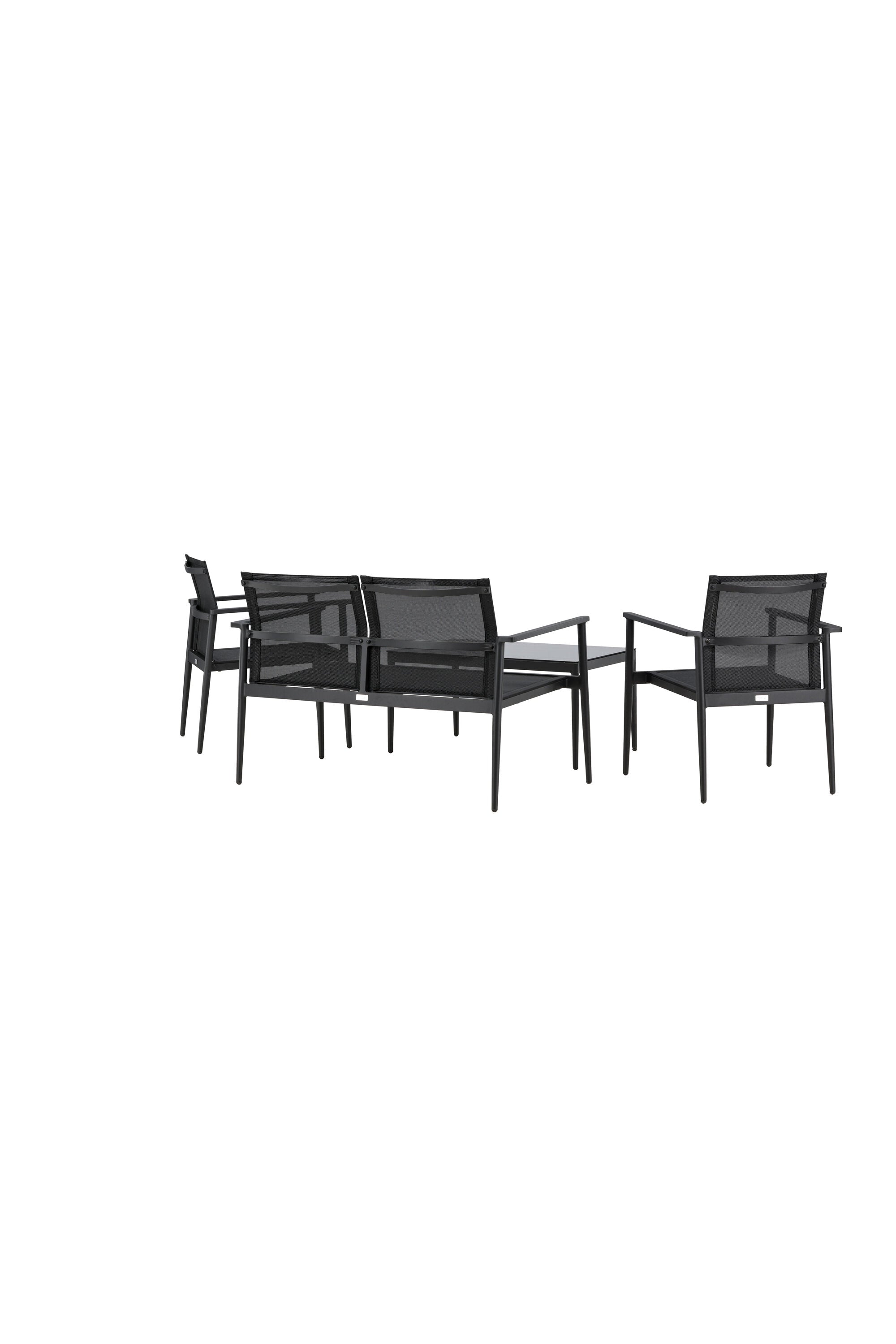 Break Sofa Outdoorset 90cm in Schwarz präsentiert im Onlineshop von KAQTU Design AG. Loungeset ist von Venture Home