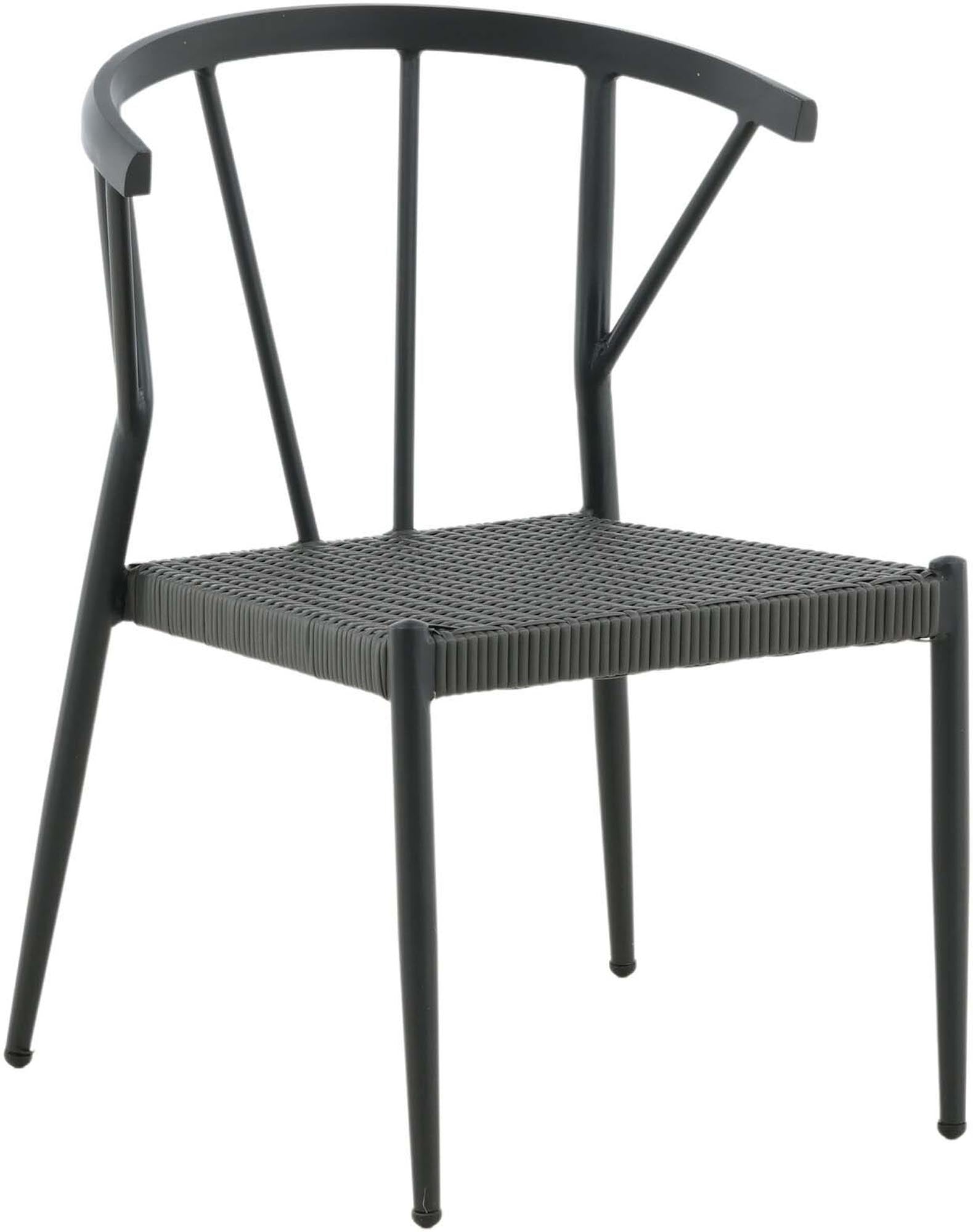 Entdecken Sie den stilvollen Stina Stuhl von Venture Home – der perfekte Gartenstuhl aus Aluminium und Rattan für Komfort und Langlebigkeit.