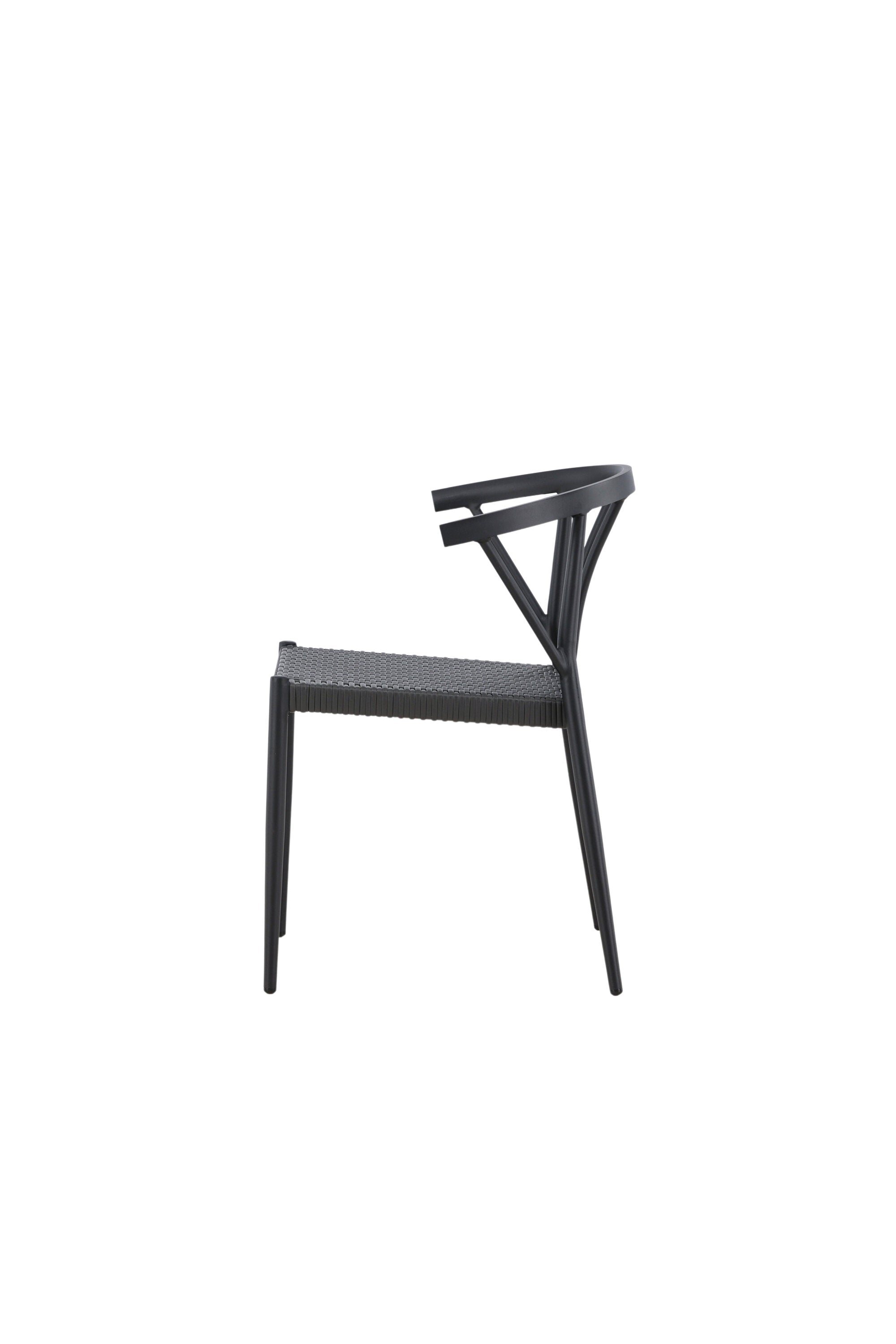 Stina Stuhl in Schwarz präsentiert im Onlineshop von KAQTU Design AG. Gartenstuhl ist von Venture Home