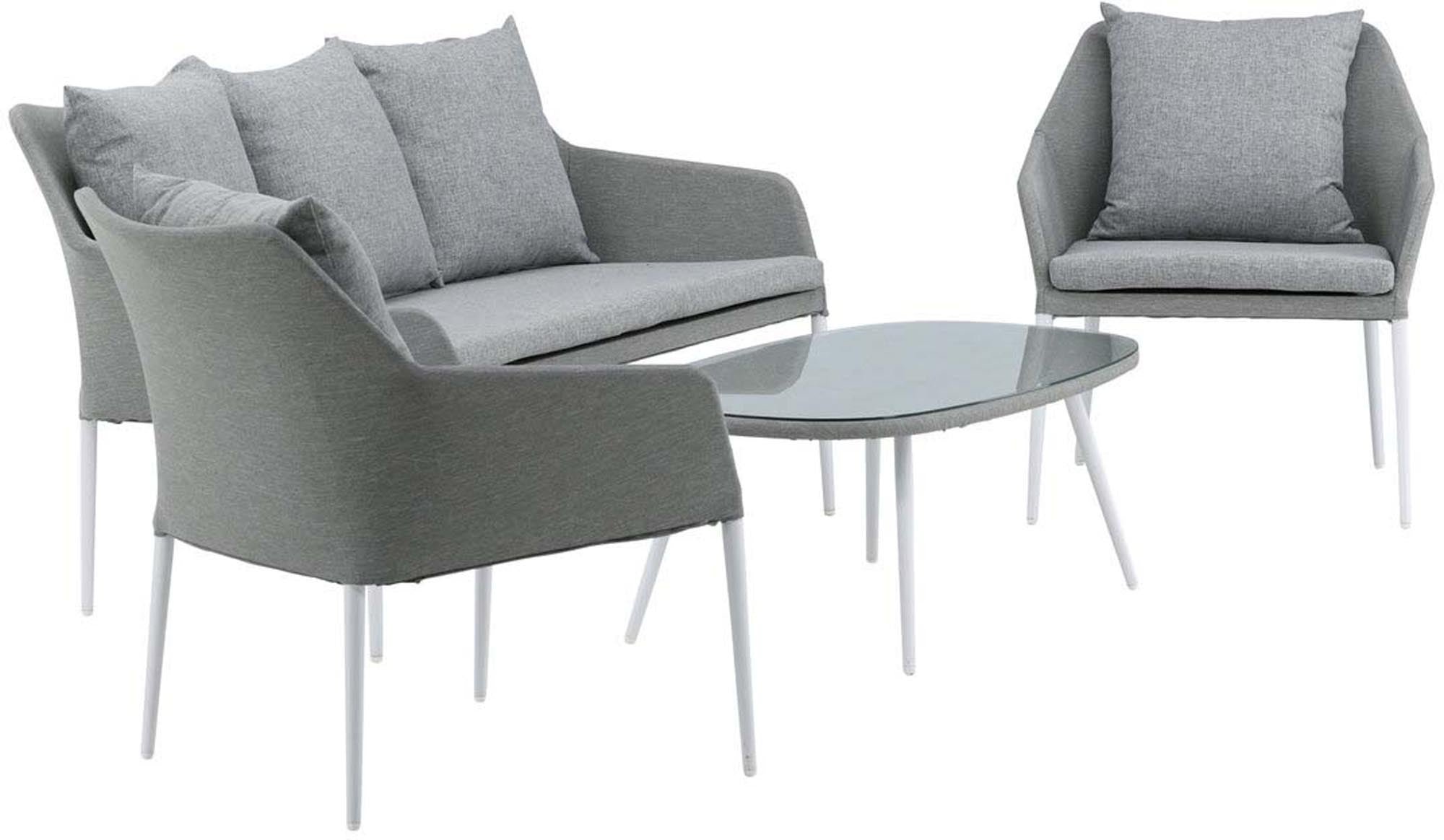 Erleben Sie die Spoga Sofagarnitur von Venture Home: Stilvolles Design, hochwertige Materialien und unvergleichlicher Komfort für Ihre Terrasse oder Ihren Balkon.