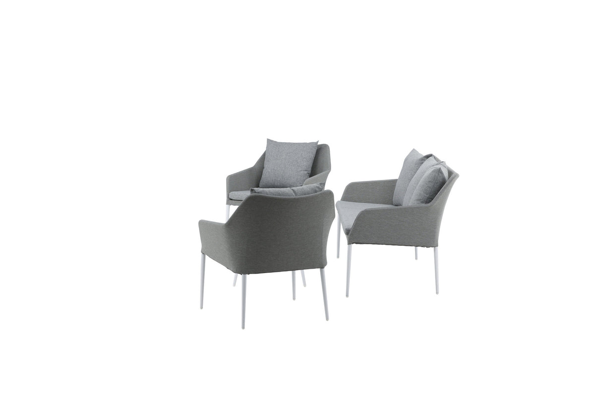 Spoga Sofagarnitur in Weiss/Grau präsentiert im Onlineshop von KAQTU Design AG. Loungeset ist von Venture Home