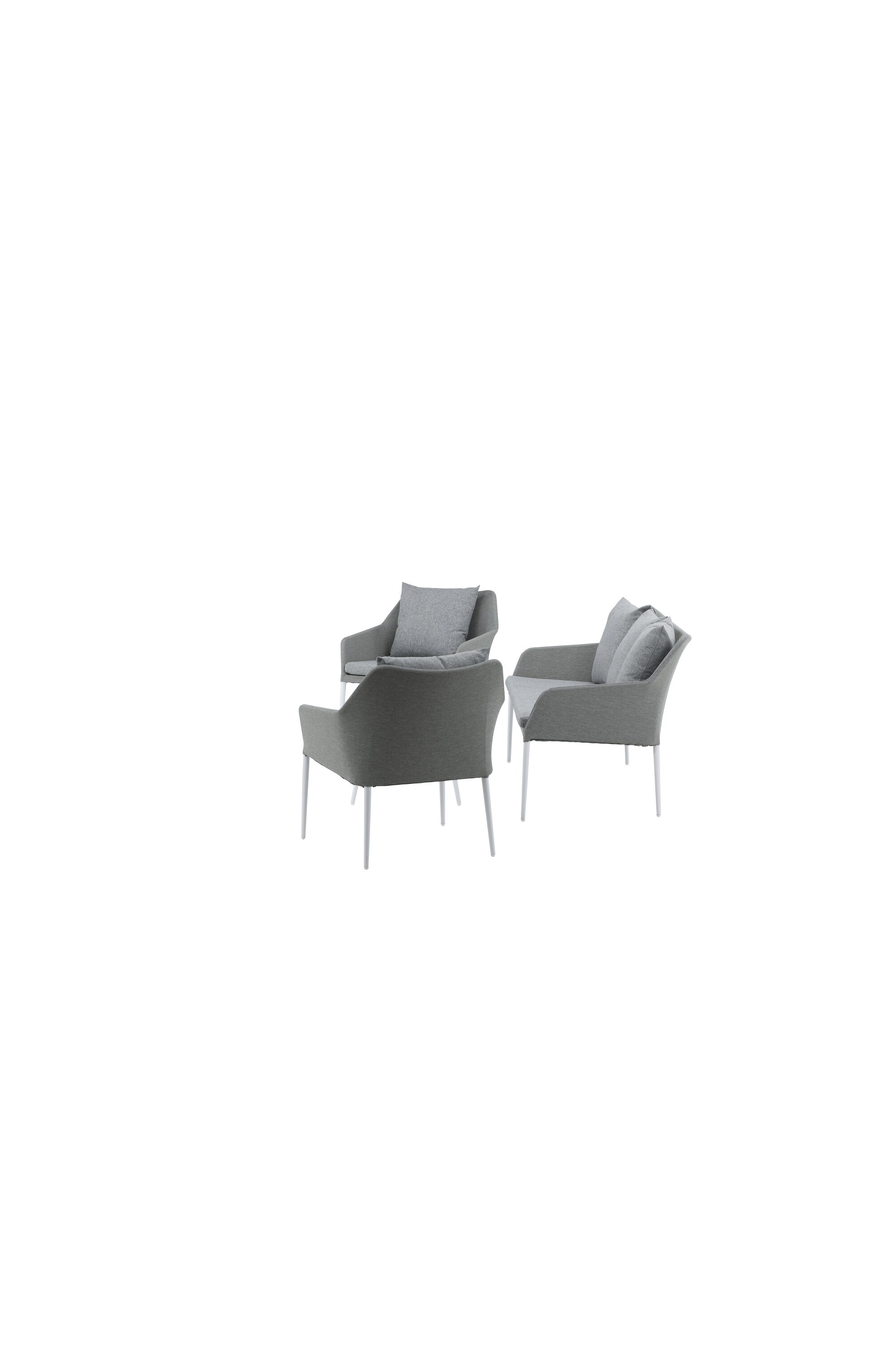 Spoga Sofagarnitur in Weiss/Grau präsentiert im Onlineshop von KAQTU Design AG. Loungeset ist von Venture Home