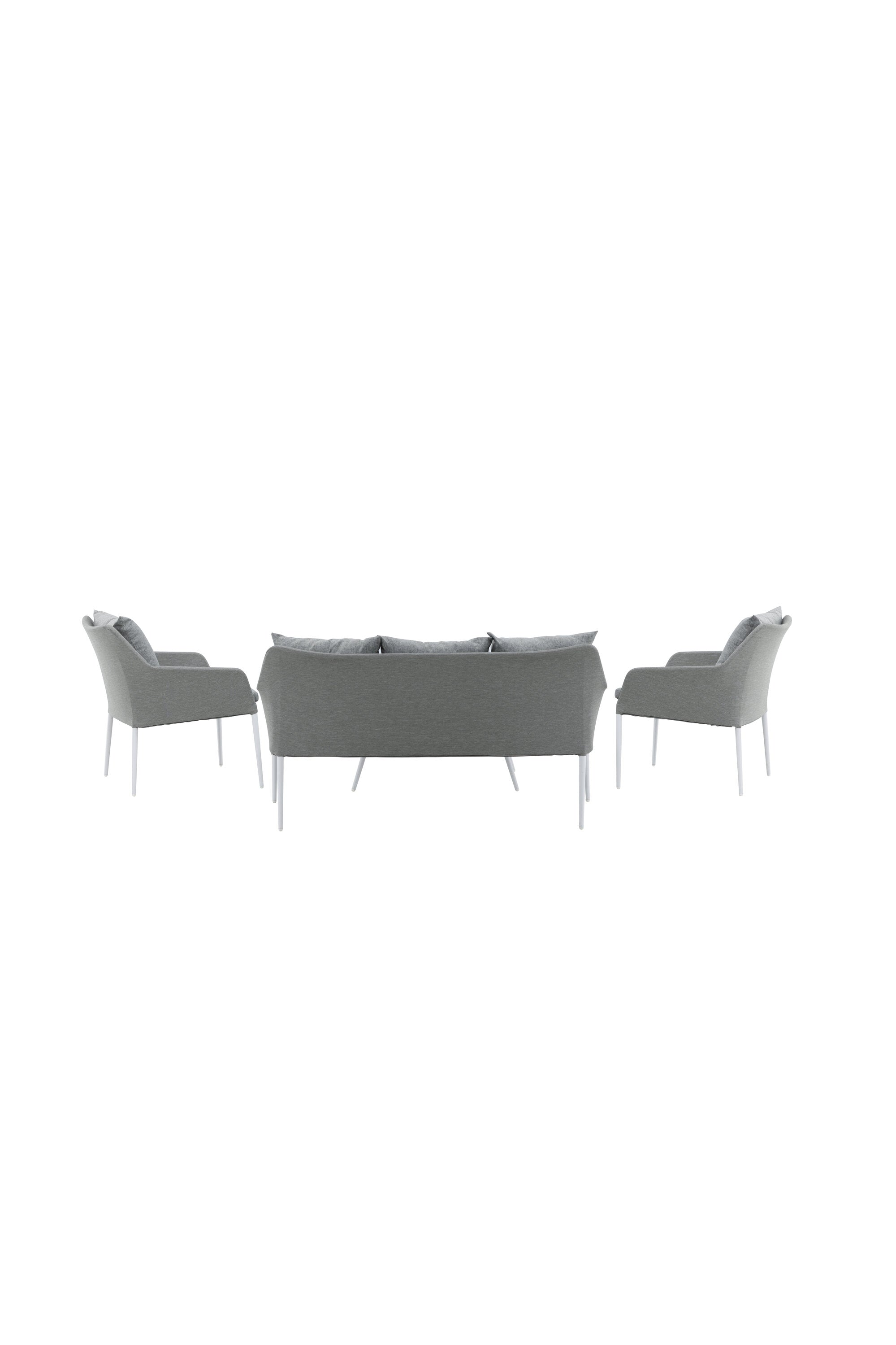 Spoga Sofagarnitur in Weiss/Grau präsentiert im Onlineshop von KAQTU Design AG. Loungeset ist von Venture Home