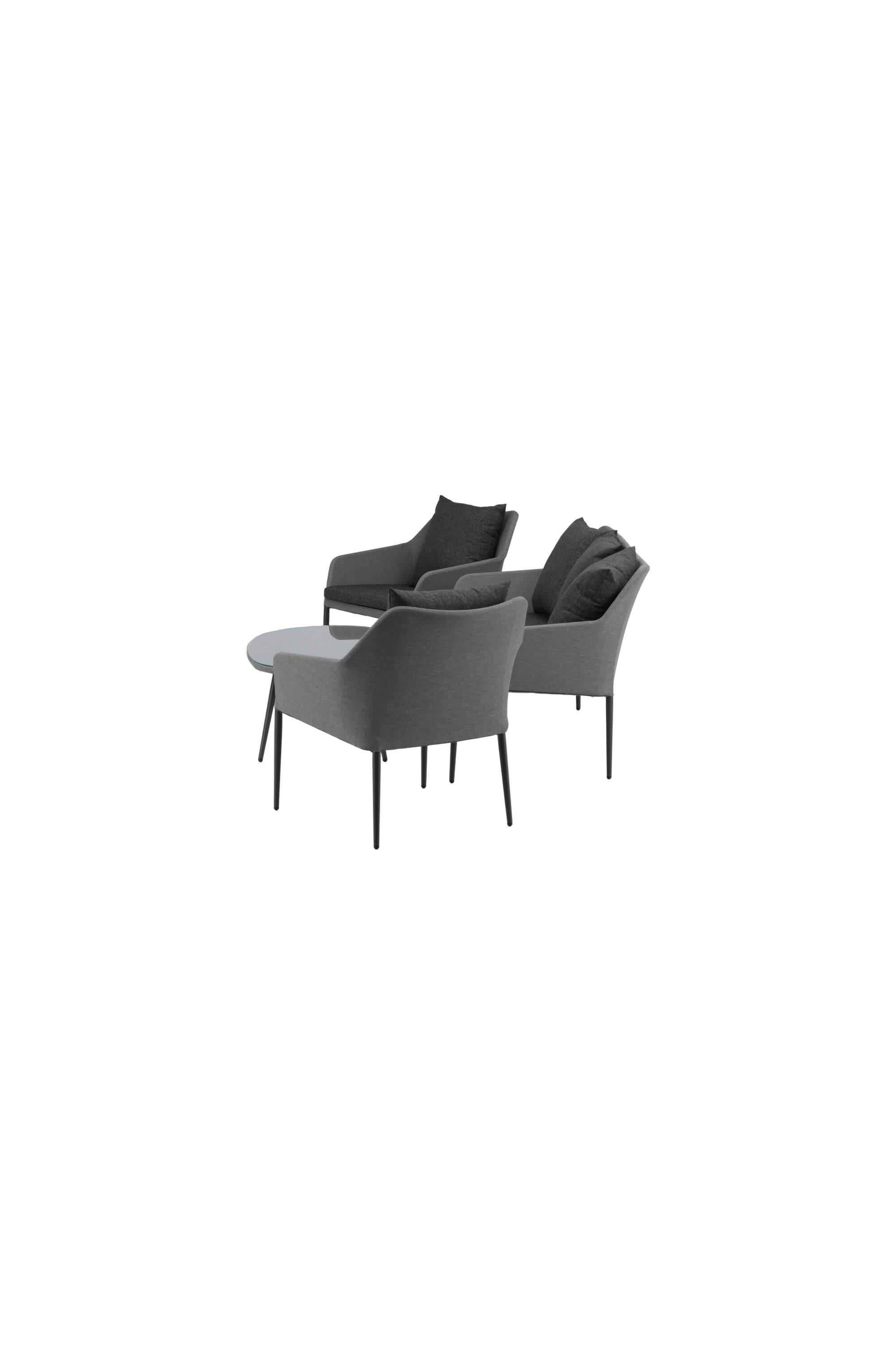 Spoga Sofagarnitur in Schwarz/Grau präsentiert im Onlineshop von KAQTU Design AG. Loungeset ist von Venture Home