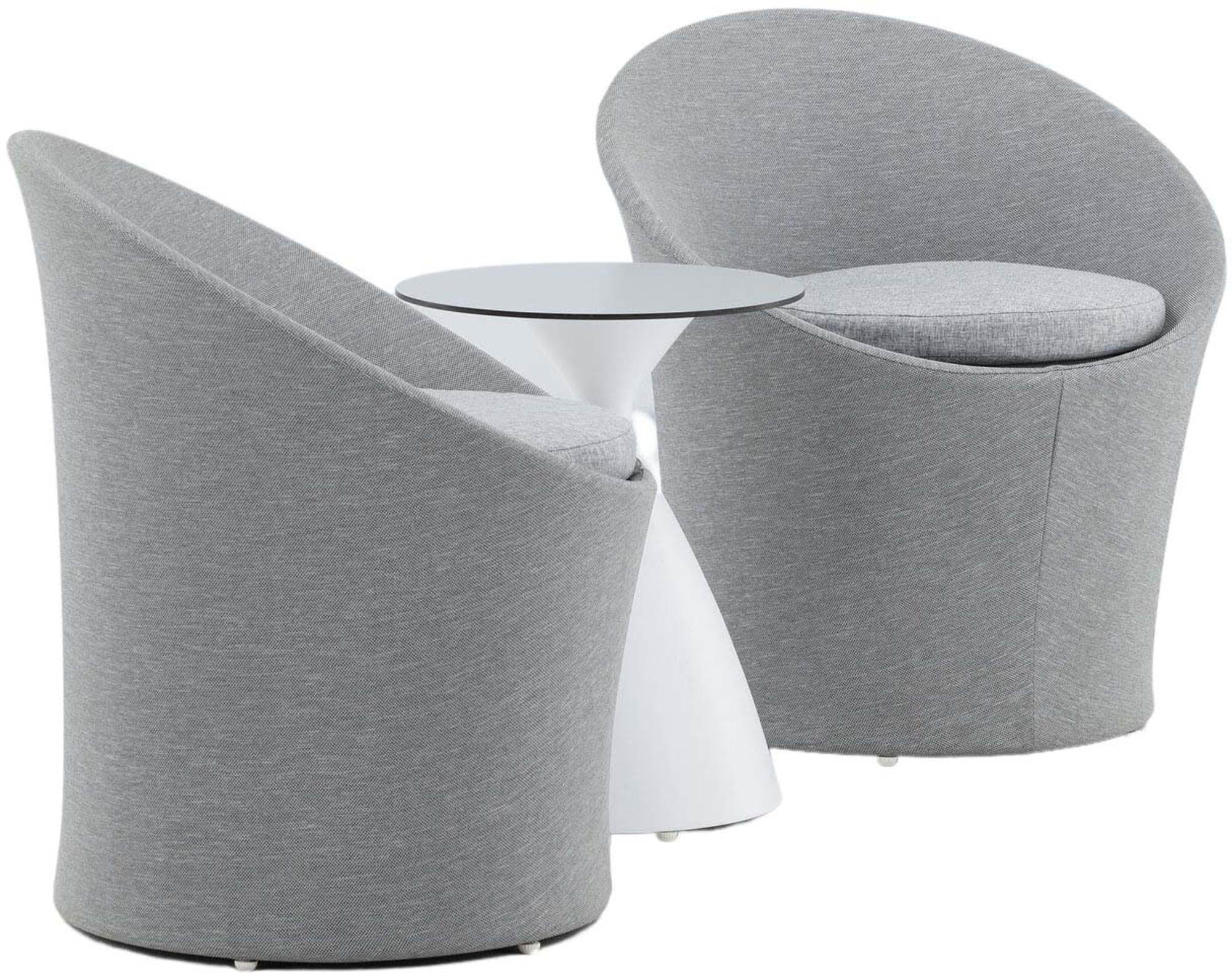 Stilvolles Spoga Lounge Outdoorset ⌀40cm von Venture Home: Perfekt für entspannte Stunden im Garten oder auf der Terrasse.
