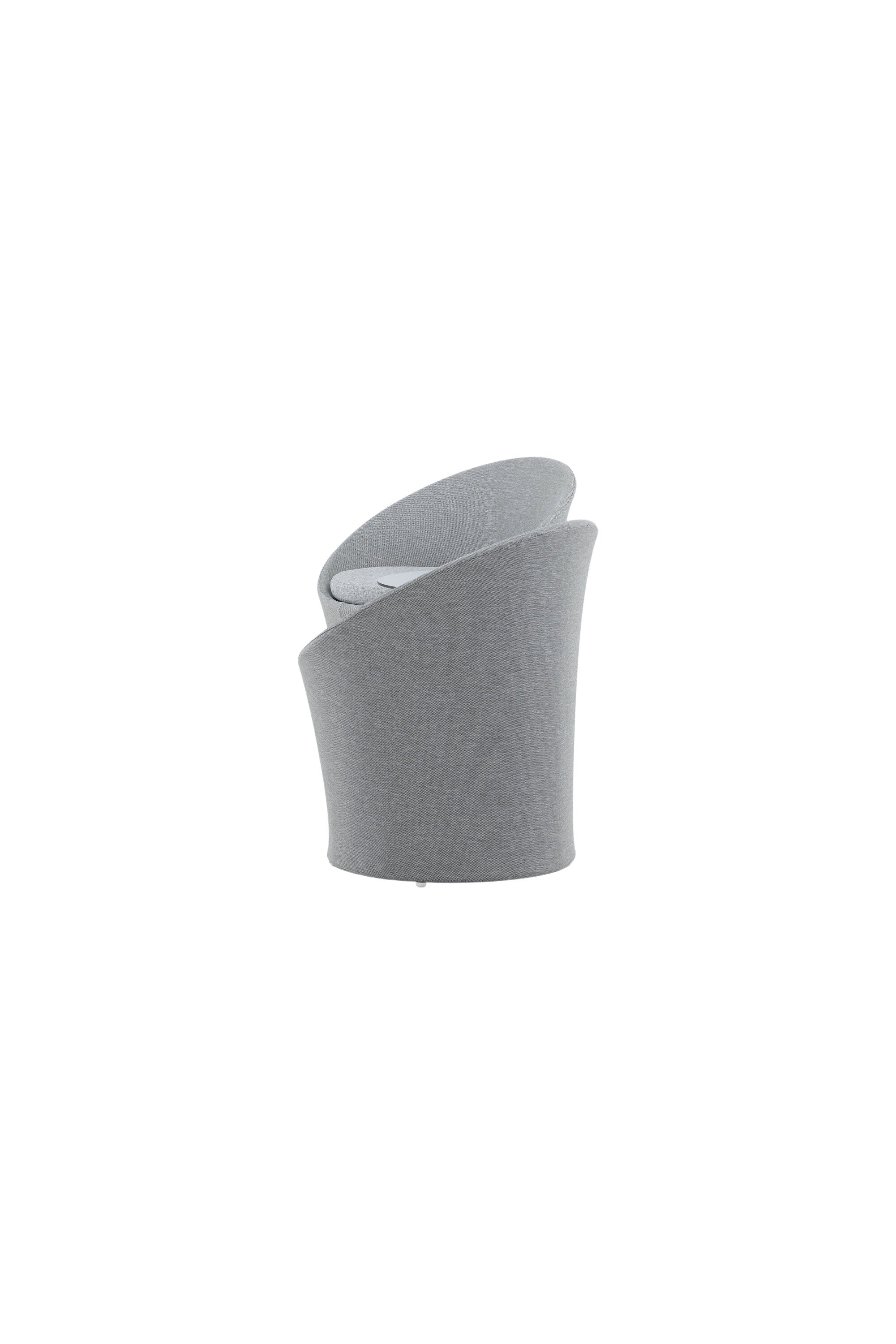 Spoga Lounge Outdoorset ⌀40cm in Weiss/Grau präsentiert im Onlineshop von KAQTU Design AG. Loungeset ist von Venture Home