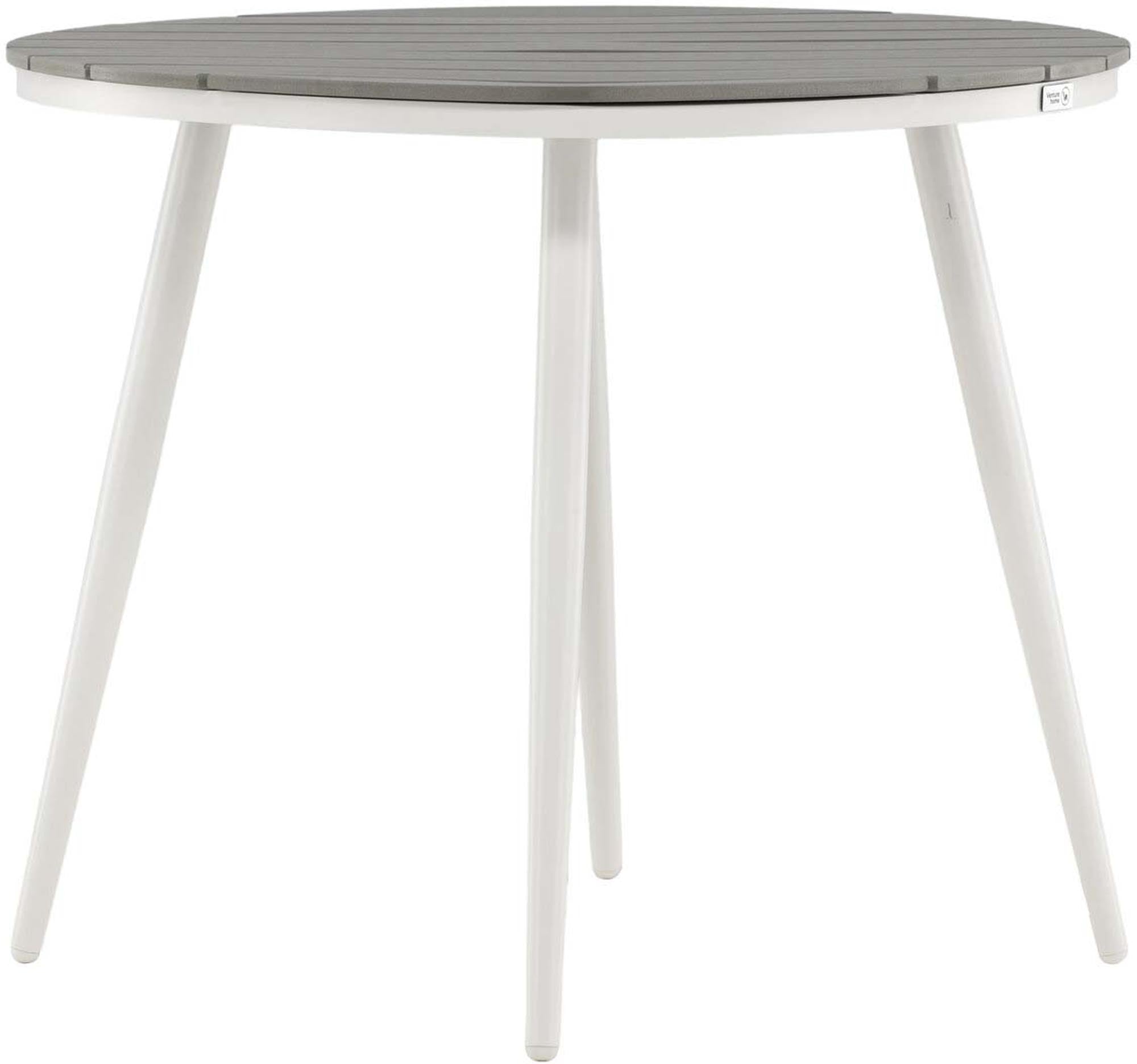 Runder Gartentisch von Venture Home, ideal für den Aussenbereich, robust, wetterbeständig und elegant für Ihre Terrasse.