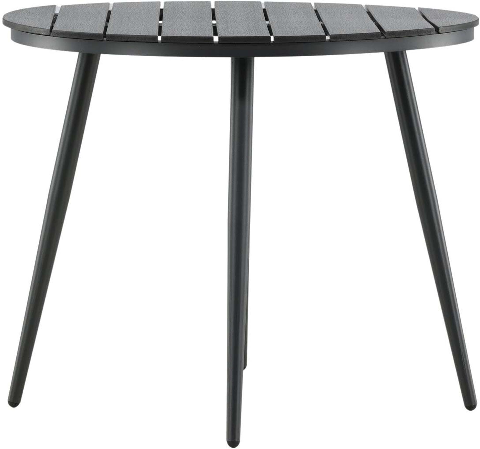 Der Break Gartentisch rund von Venture Home vereint modernes Design und Funktionalität, ideal für gesellige Momente im Freien.