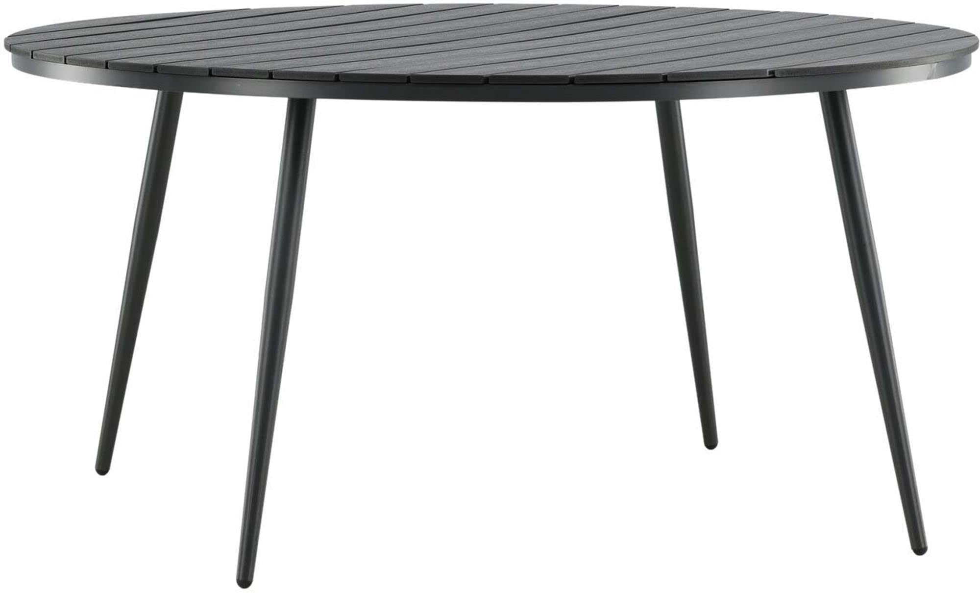 Moderner runder Gartentisch von Venture Home, wetterfest und stilvoll, ideal für Terrassen und langlebige Aussenbereiche.