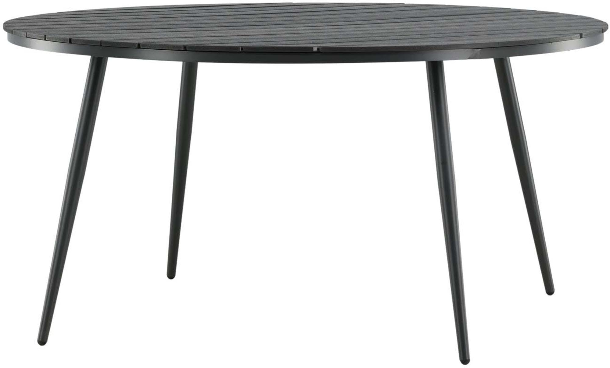 Moderner runder Gartentisch von Venture Home, wetterfest und robust, ideal für Garten oder Terrasse, stilvolles Design.