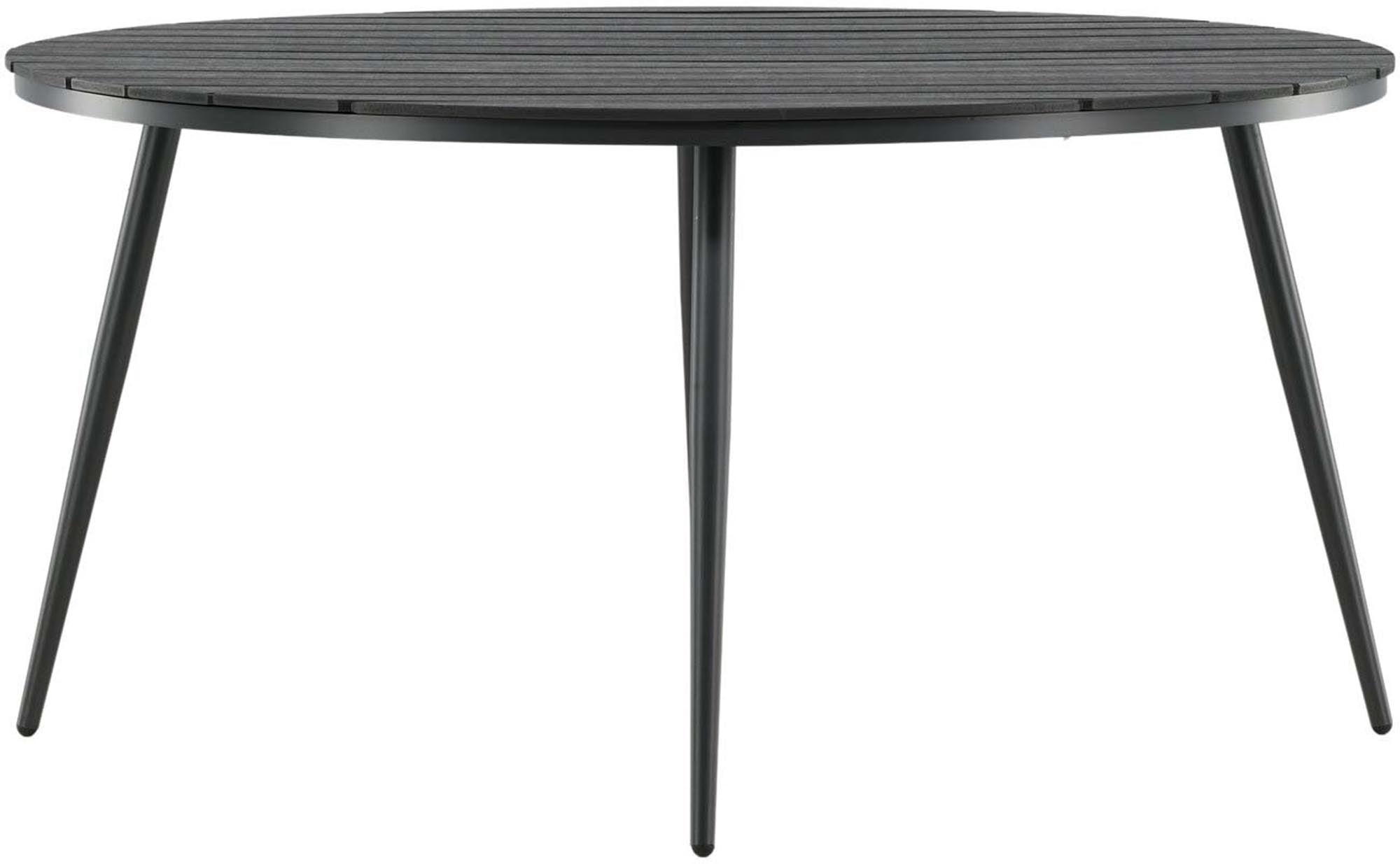 Runder Gartentisch von Venture Home, robust und wetterfest, ideal für Garten oder Terrasse, mit stilvollem und zeitlosem Design.