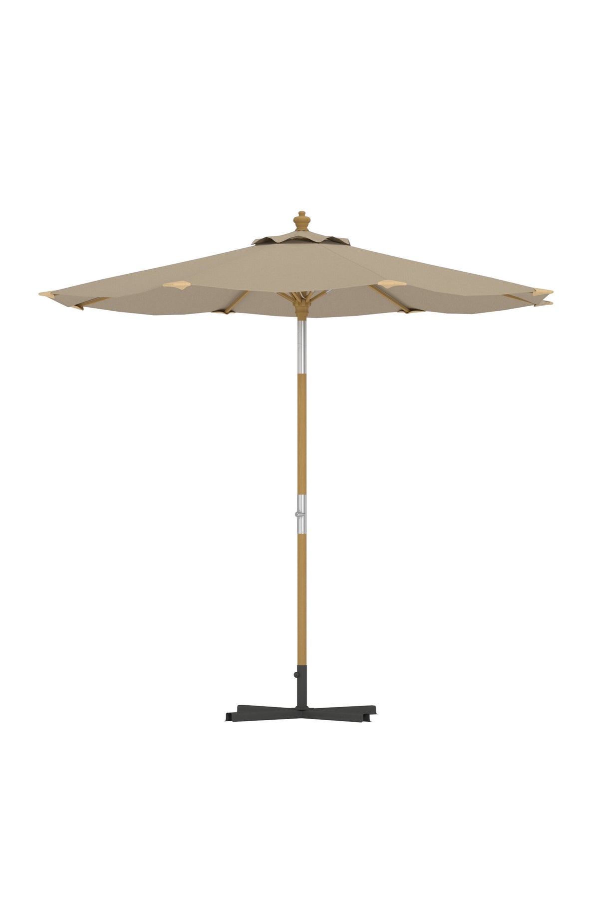 Cerox Regenschirm in Beige präsentiert im Onlineshop von KAQTU Design AG. Sonnenschirm ist von Venture Home
