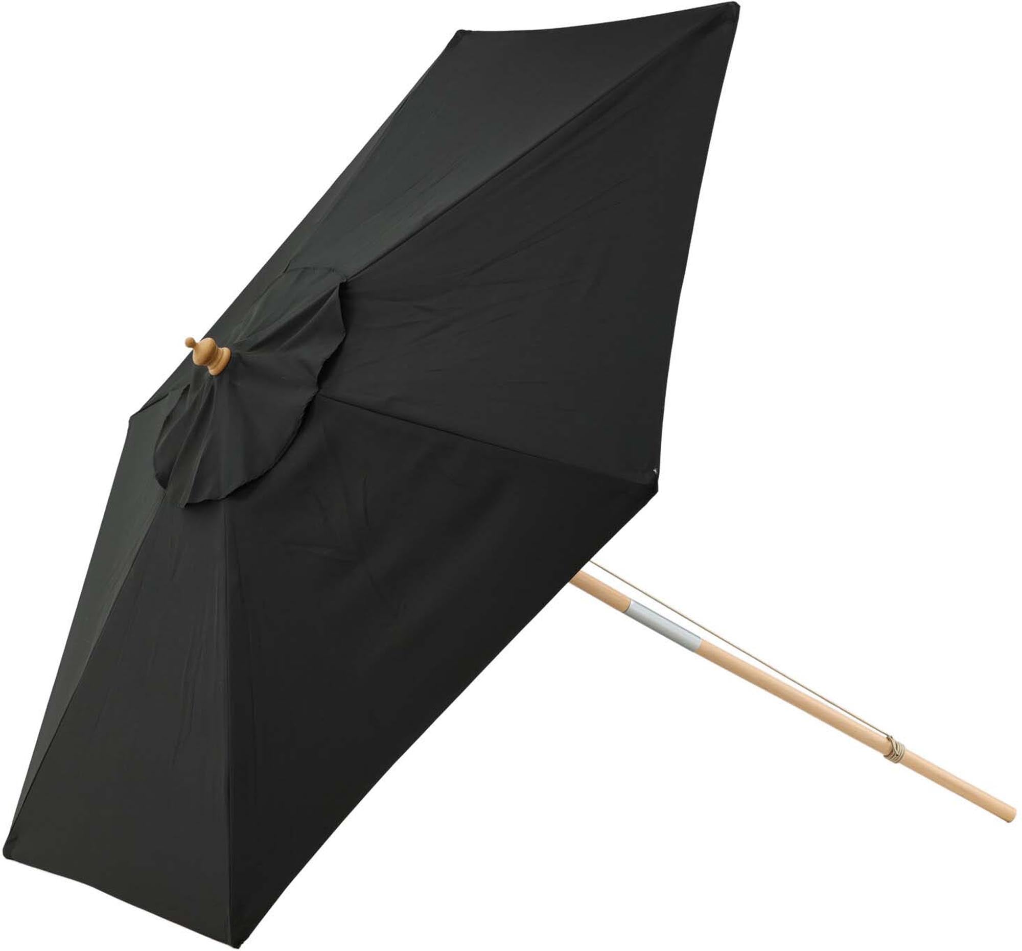 Corypho Sonnenschirm von Venture Home: Stilvoller Sonnenschutz aus robustem Polyester, perfekt für entspannte Tage im Garten oder auf der Terrasse.