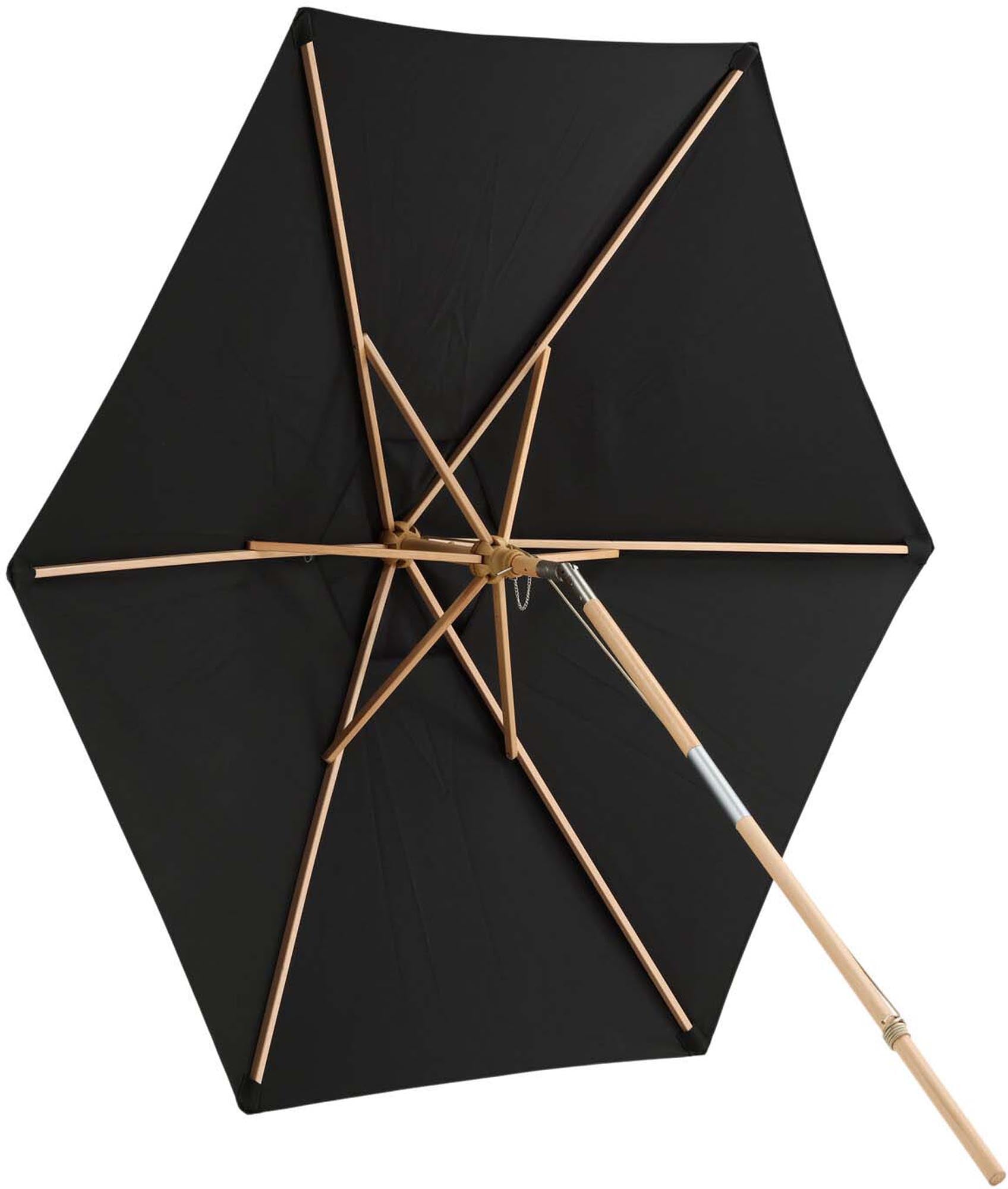 Corypho Sonnenschirm von Venture Home: Eleganter UV-Schutz aus langlebigem Polyester, ideal für gemütliche Stunden im Freien.