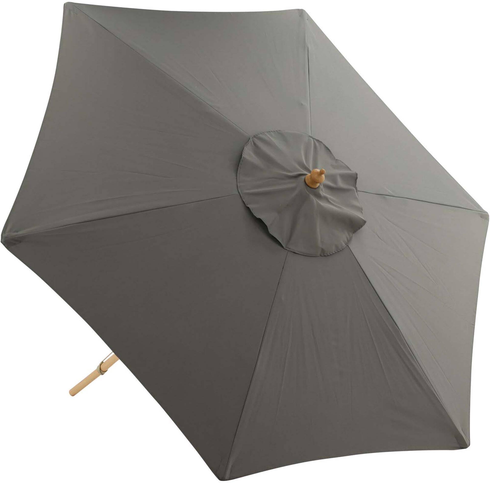 Corypho Sonnenschirm von Venture Home: Stilvoller Sonnenschutz aus robustem Polyester, perfekt für entspannte Tage im Garten oder auf der Terrasse.