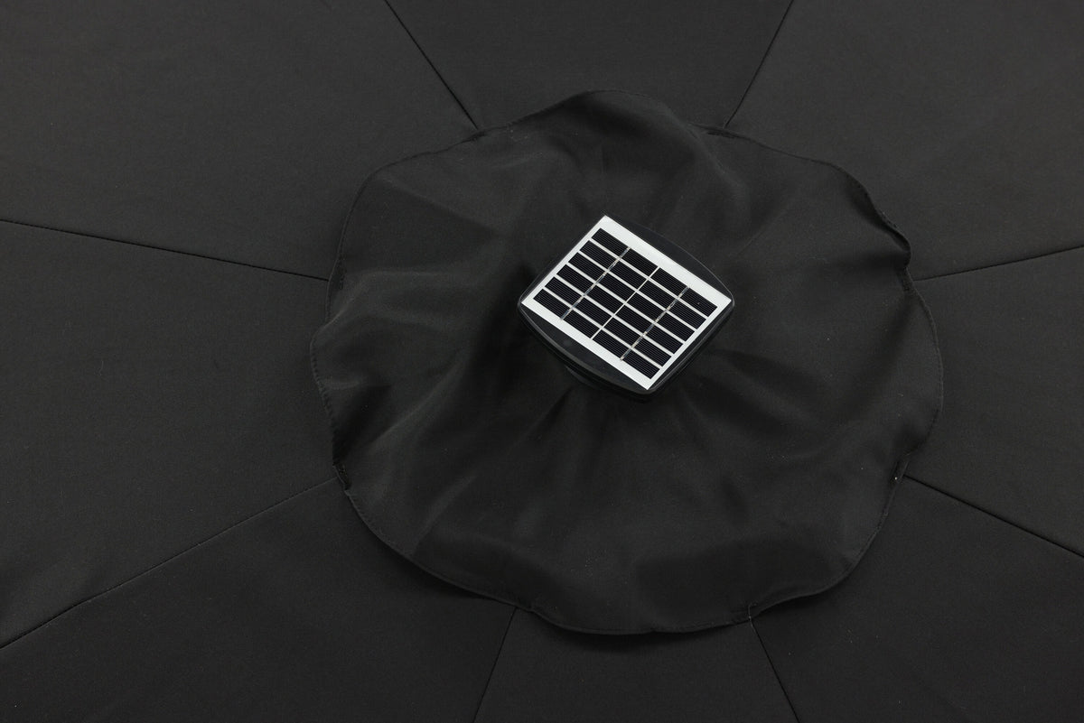 Sabal Sonnenschirm in Schwarz präsentiert im Onlineshop von KAQTU Design AG. Sonnenschirm ist von Venture Home