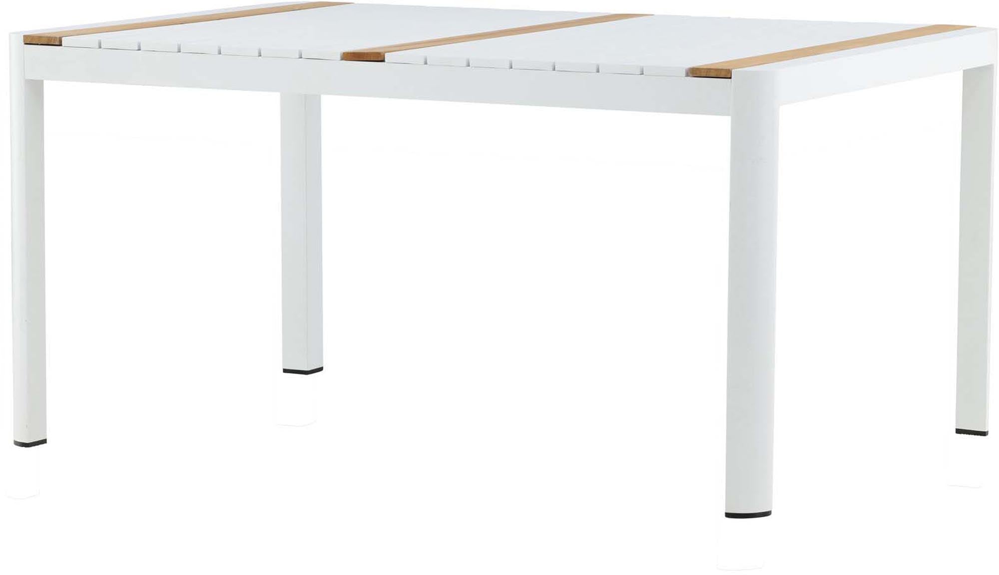 Entdecken Sie den Togo Gartentisch von Venture Home – ideal für gesellige Stunden im Freien. Langlebiges Teakholz und modernes Aluminium vereinen Stil und Funktion.