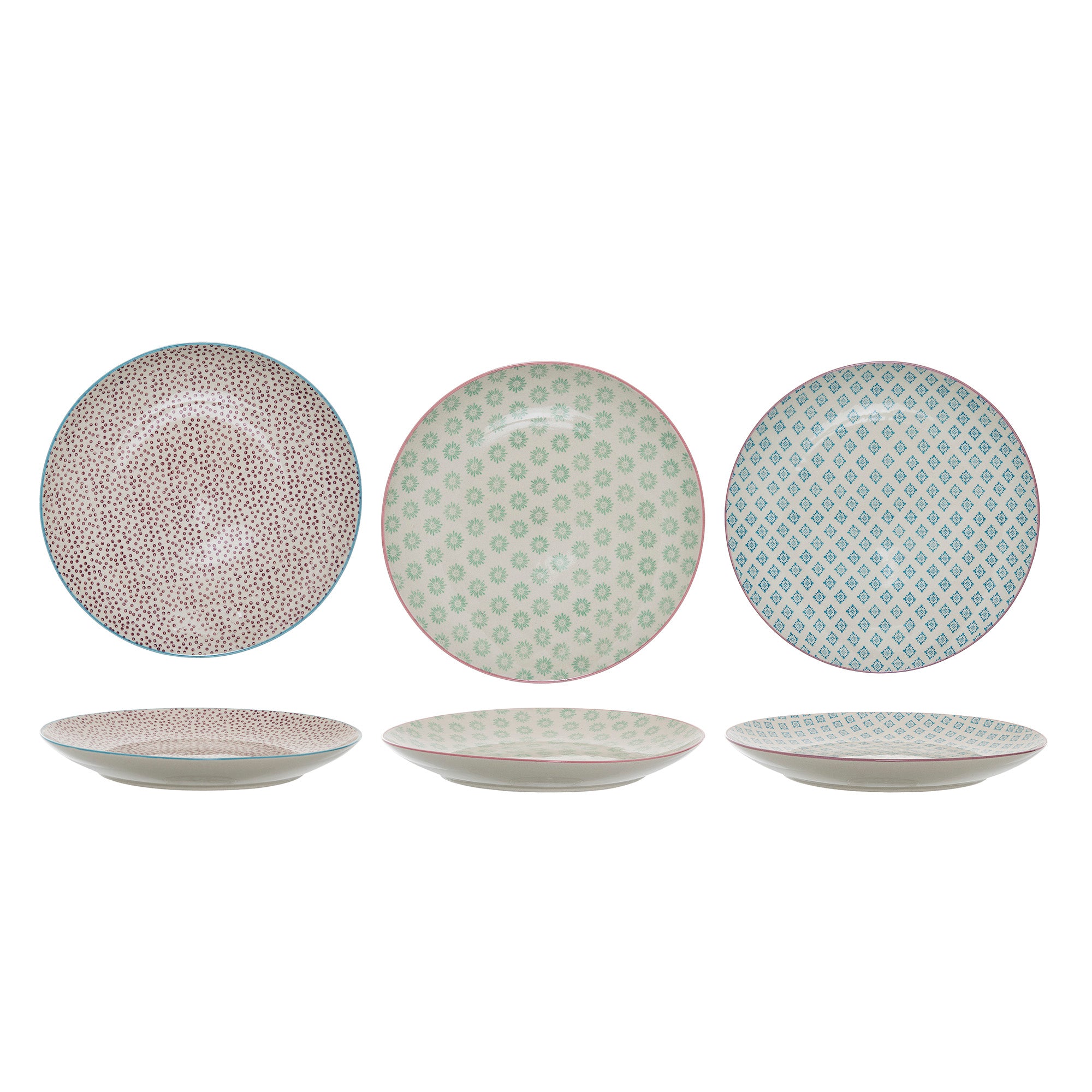 Lebendige Patrizia Teller in Blau von Bloomingville – ideal für festliche Anlässe und alltägliche Genüsse. Robust, stilvoll und vielseitig!