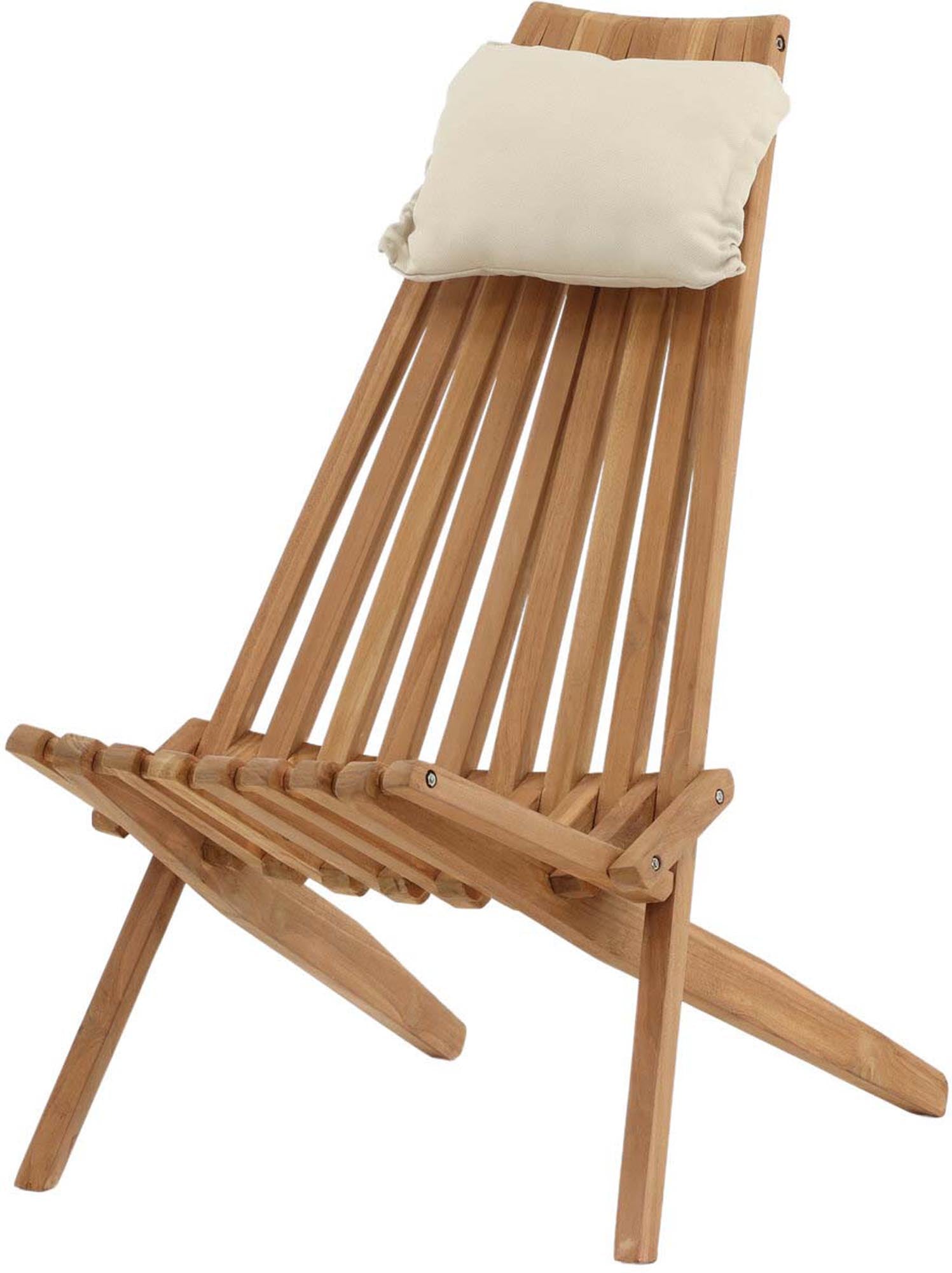 Der Kenya Lounge Chair von Venture Home: Eleganz und Komfort aus langlebigem Teakholz für Ihren Outdoor-Bereich.
