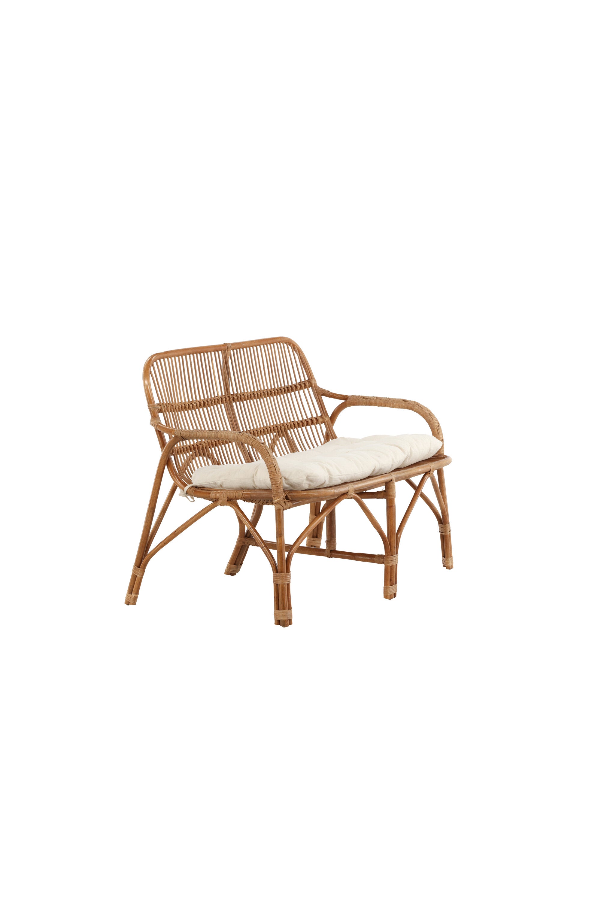 Nella Sofa in Natur präsentiert im Onlineshop von KAQTU Design AG. Gartenbank ist von Venture Home