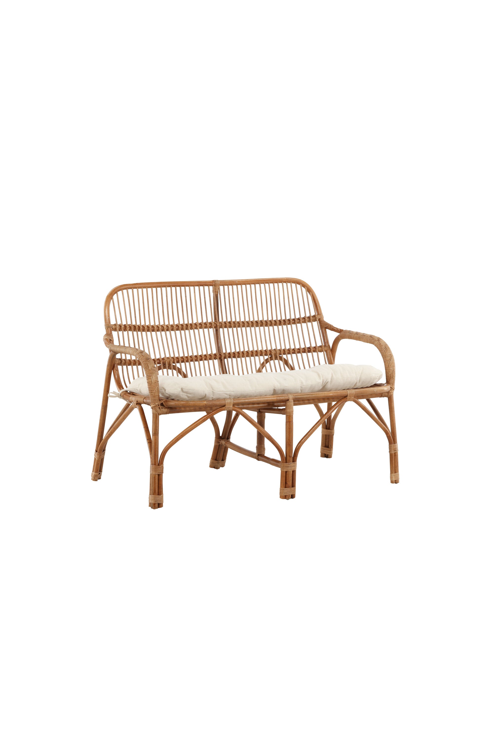 Nella Sofa in Natur präsentiert im Onlineshop von KAQTU Design AG. Gartenbank ist von Venture Home