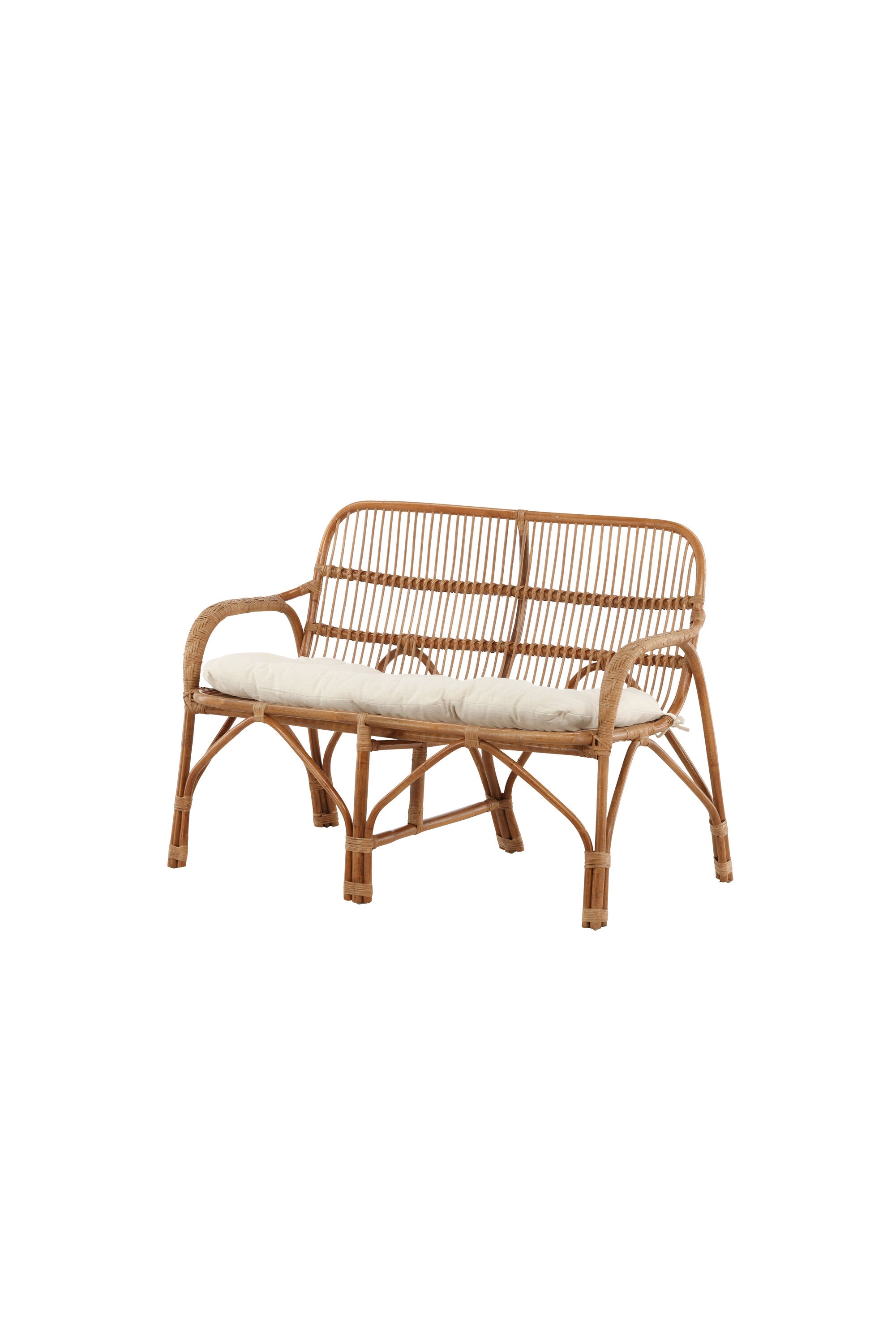 Nella Sofa in Natur präsentiert im Onlineshop von KAQTU Design AG. Gartenbank ist von Venture Home