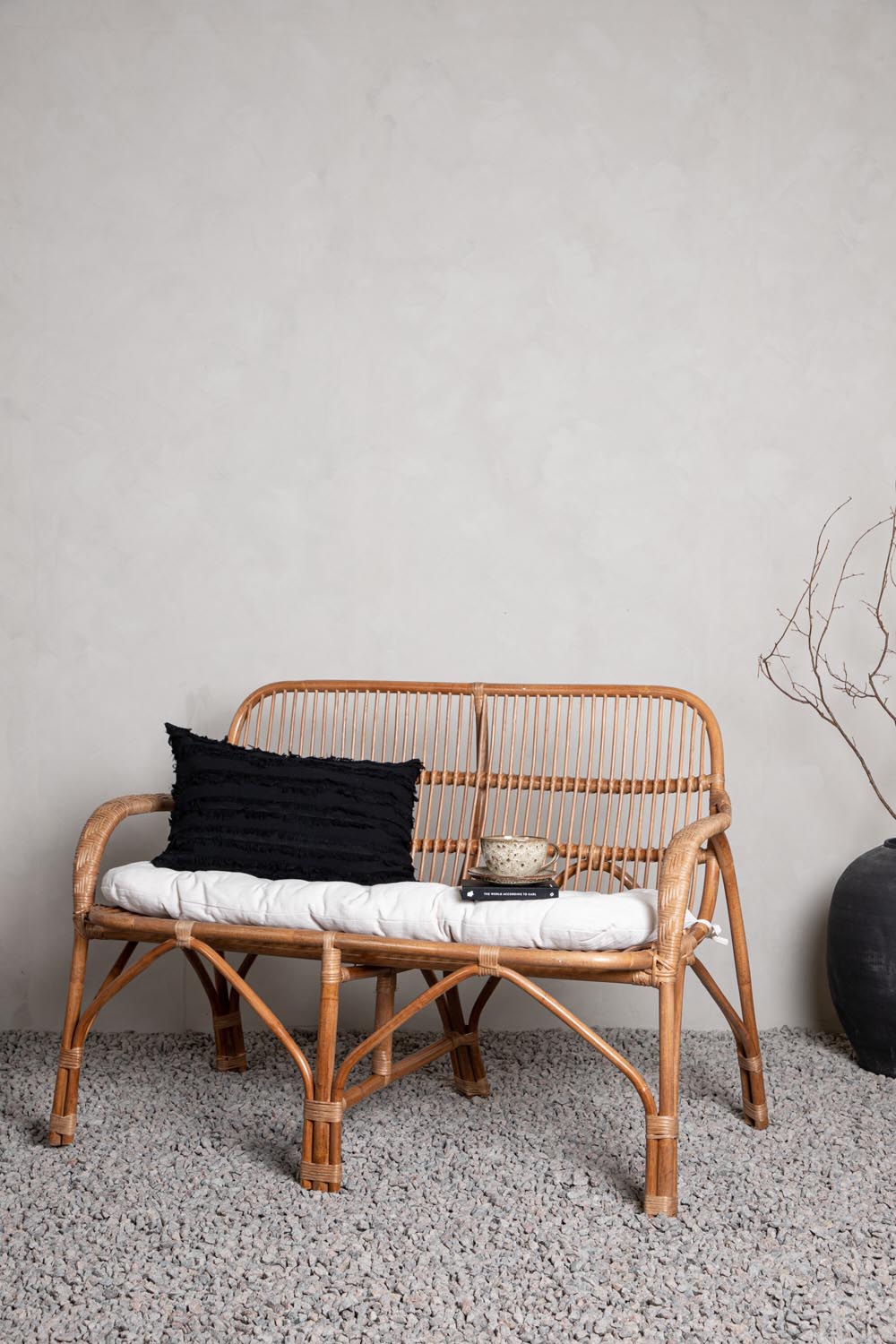 Nella Sofa in Natur präsentiert im Onlineshop von KAQTU Design AG. Gartenbank ist von Venture Home