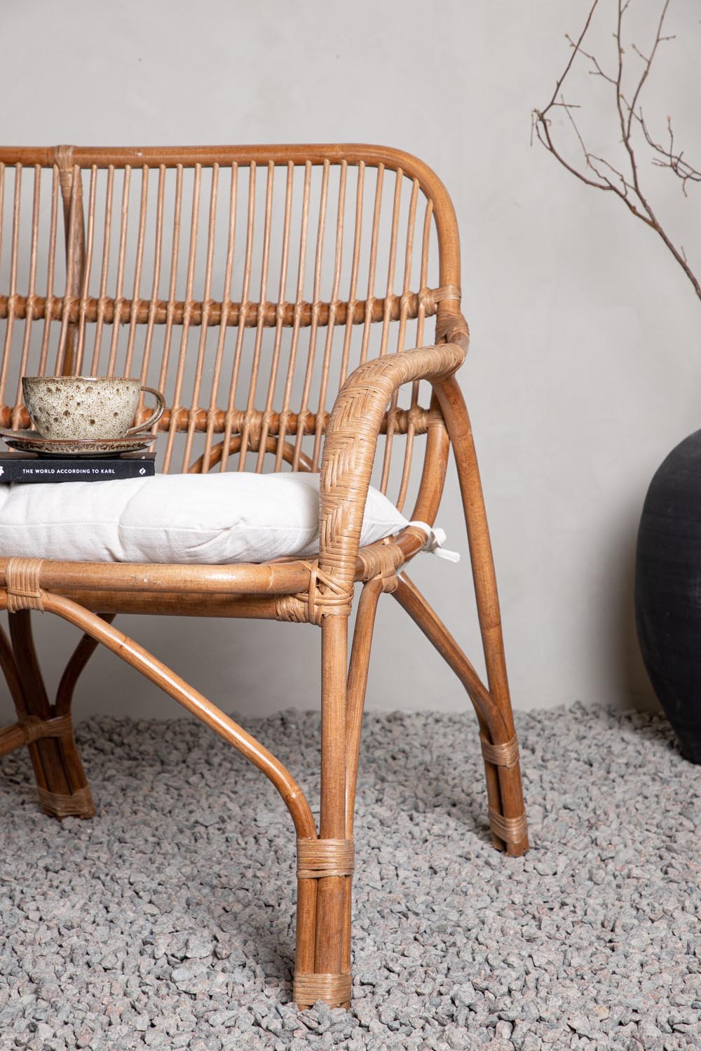 Nella Sofa in Natur präsentiert im Onlineshop von KAQTU Design AG. Gartenbank ist von Venture Home