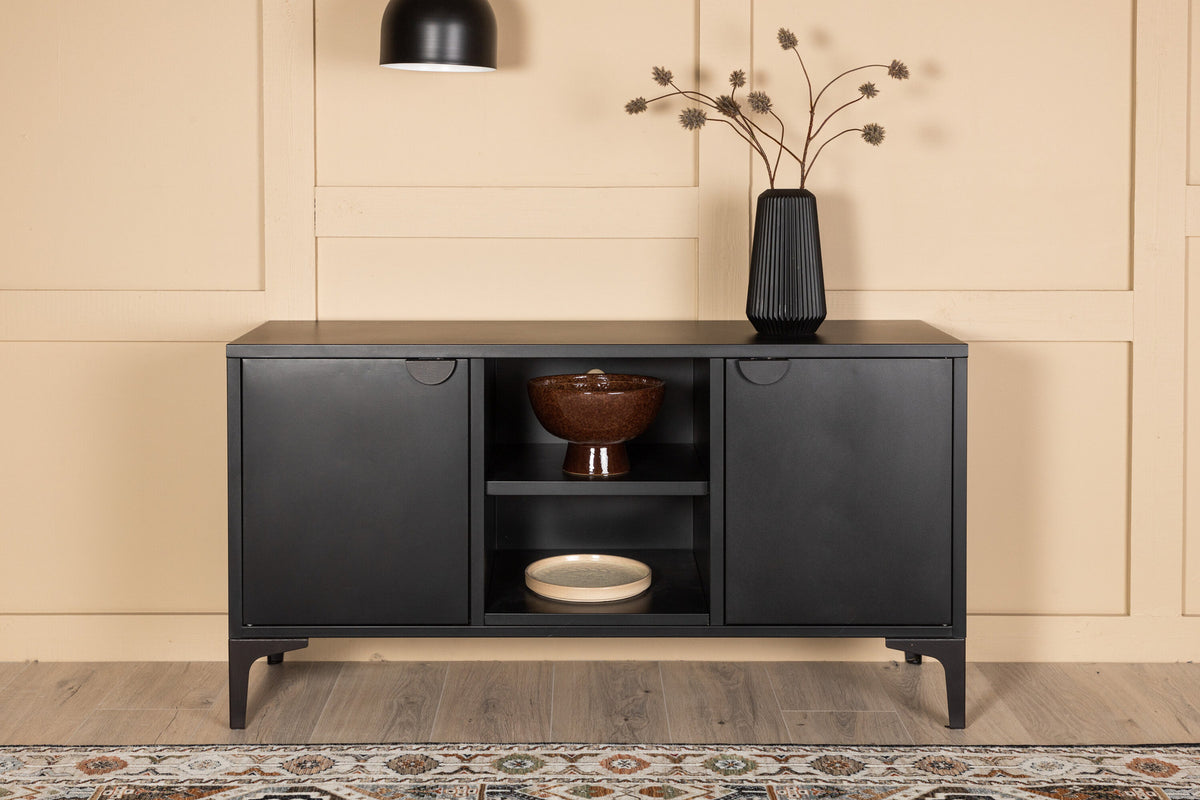 Piring TV-Ständer in Schwarz präsentiert im Onlineshop von KAQTU Design AG. TV-Möbel ist von Venture Home