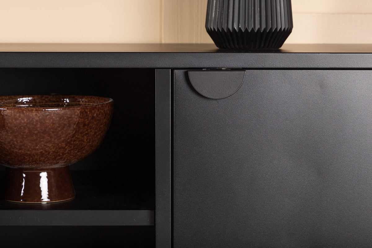Piring TV-Ständer in Schwarz präsentiert im Onlineshop von KAQTU Design AG. TV-Möbel ist von Venture Home