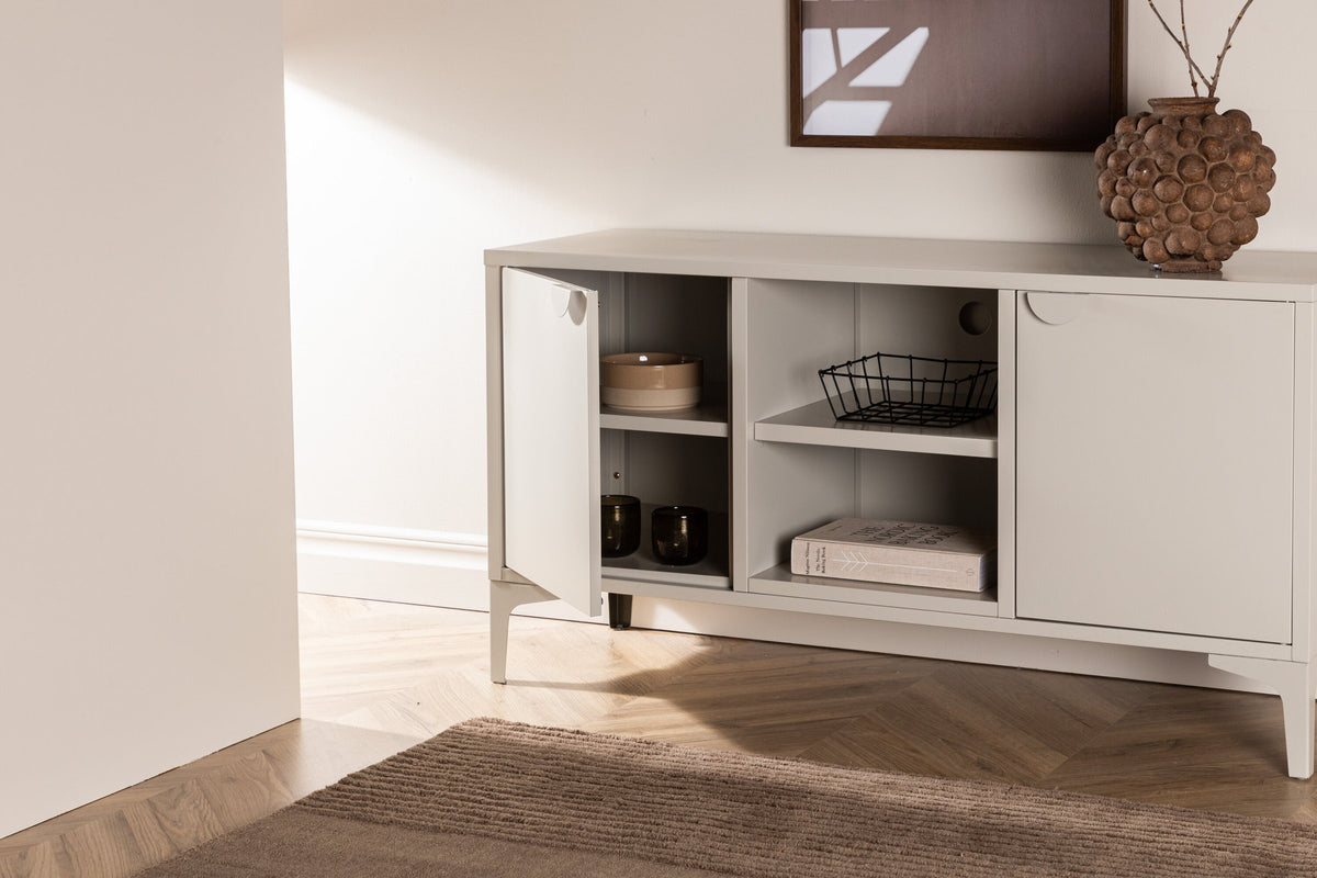 Piring TV-Ständer in Beige präsentiert im Onlineshop von KAQTU Design AG. TV-Möbel ist von Venture Home