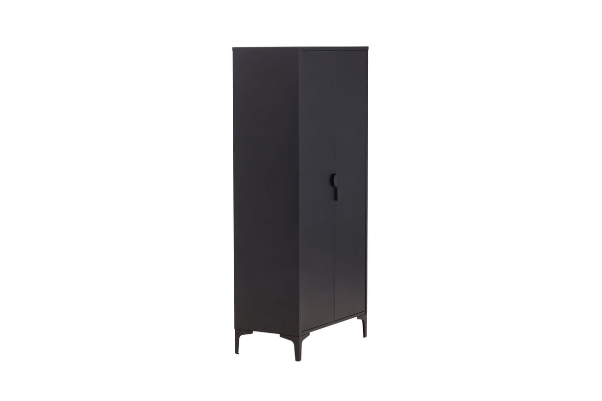 Piring Wardrobe in Schwarz präsentiert im Onlineshop von KAQTU Design AG. Drehtürenschrank ist von Venture Home