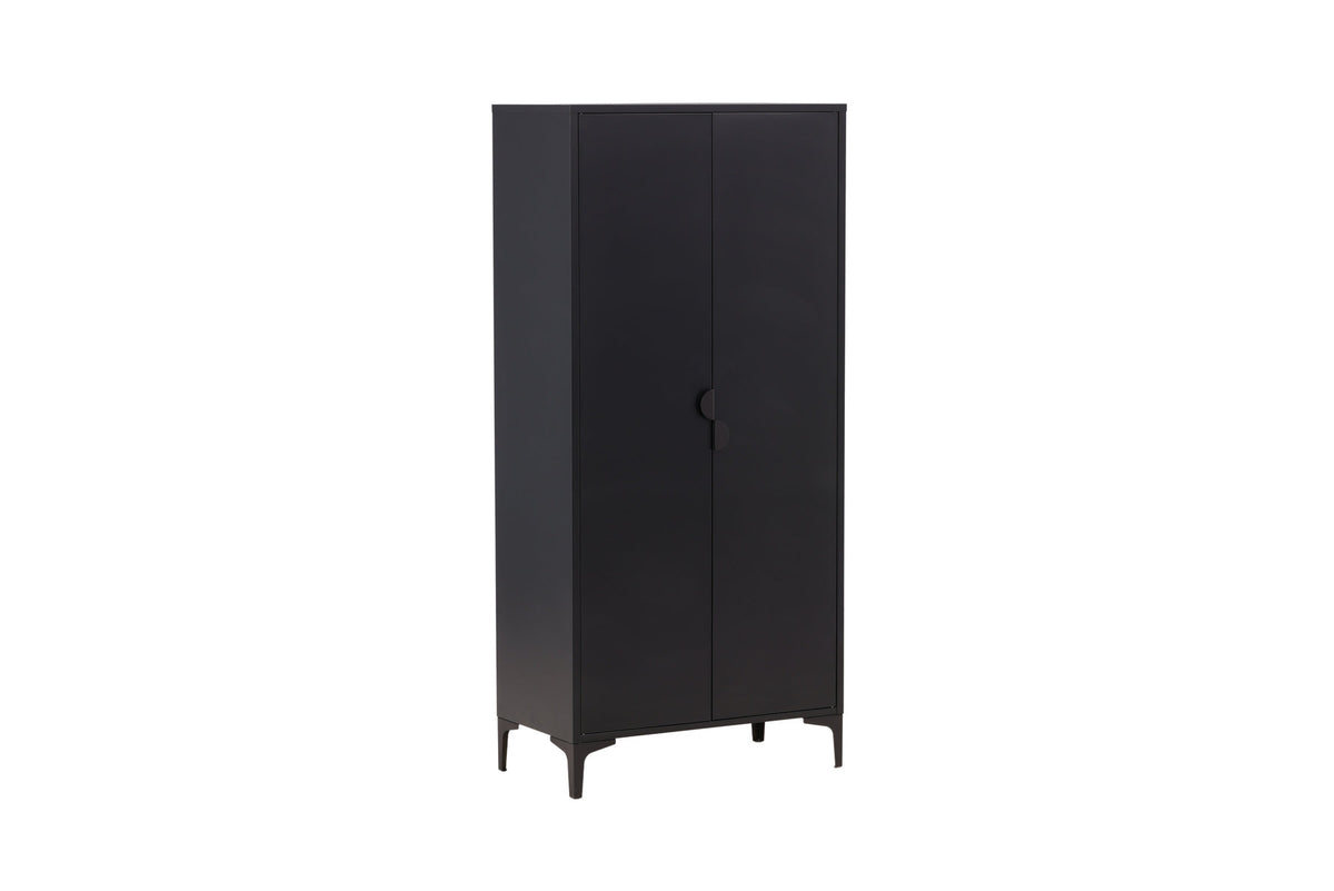 Piring Wardrobe in Schwarz präsentiert im Onlineshop von KAQTU Design AG. Drehtürenschrank ist von Venture Home