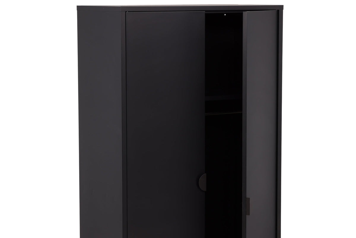 Piring Wardrobe in Schwarz präsentiert im Onlineshop von KAQTU Design AG. Drehtürenschrank ist von Venture Home