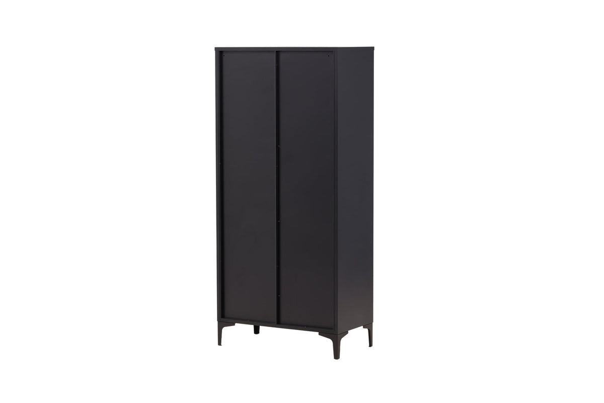 Piring Wardrobe in Schwarz präsentiert im Onlineshop von KAQTU Design AG. Drehtürenschrank ist von Venture Home
