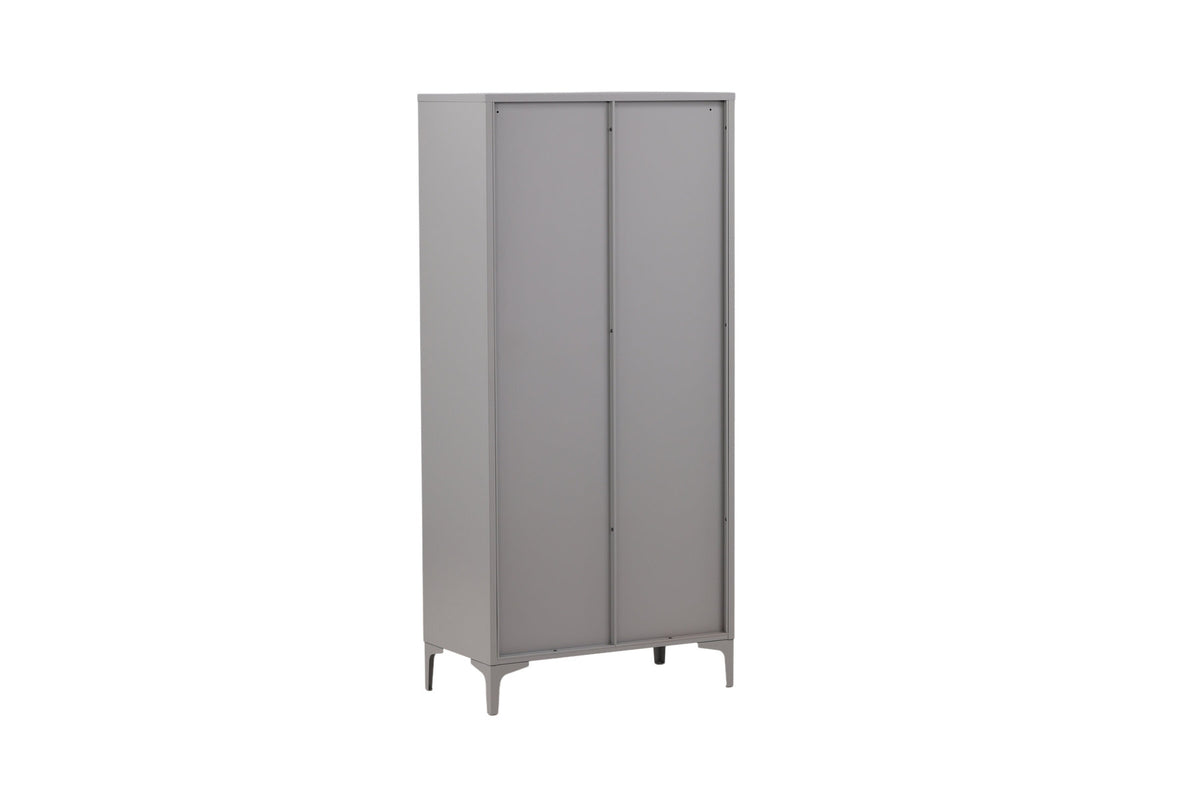Piring Wardrobe in Hellgrau präsentiert im Onlineshop von KAQTU Design AG. Drehtürenschrank ist von Venture Home