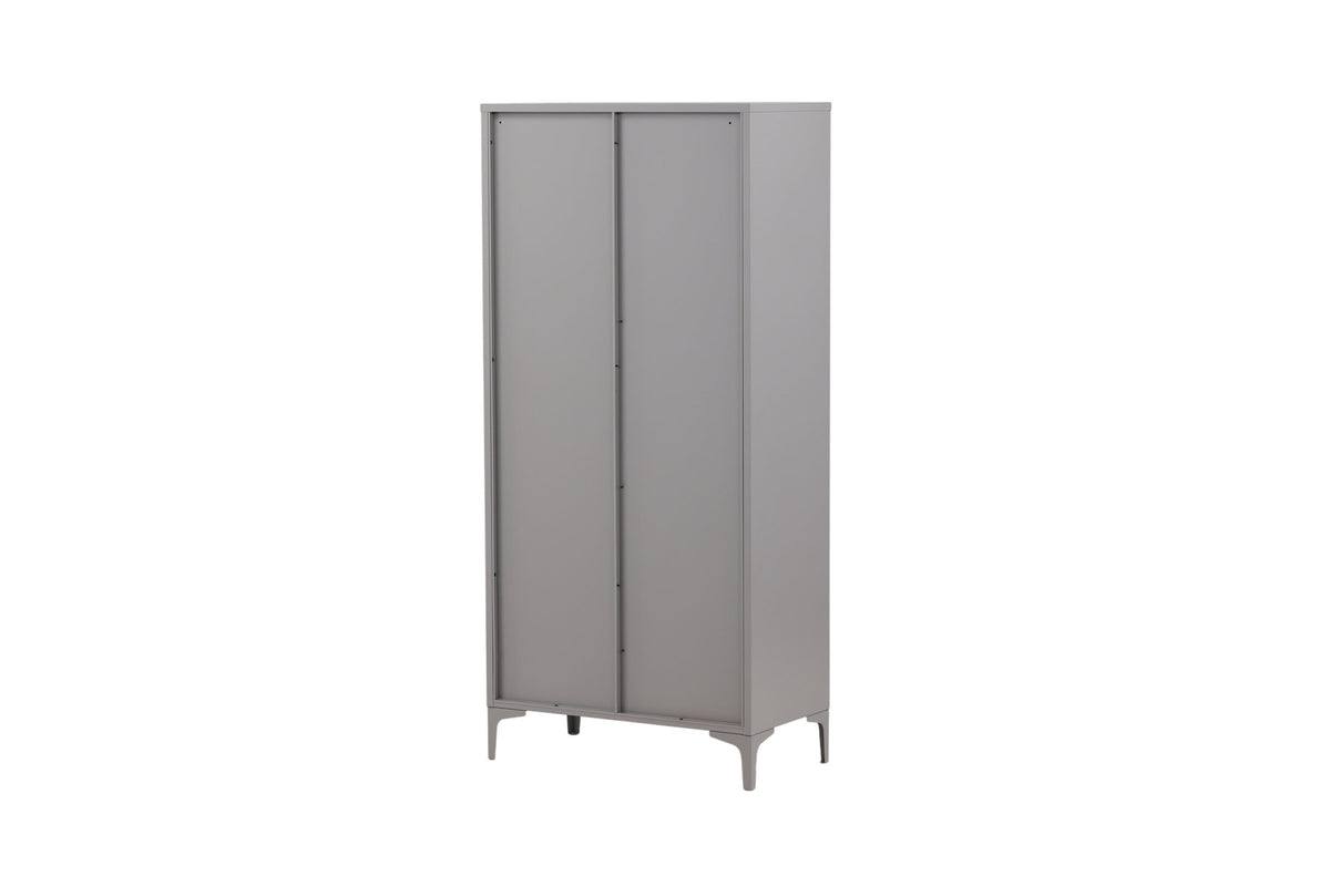 Piring Wardrobe in Hellgrau präsentiert im Onlineshop von KAQTU Design AG. Drehtürenschrank ist von Venture Home