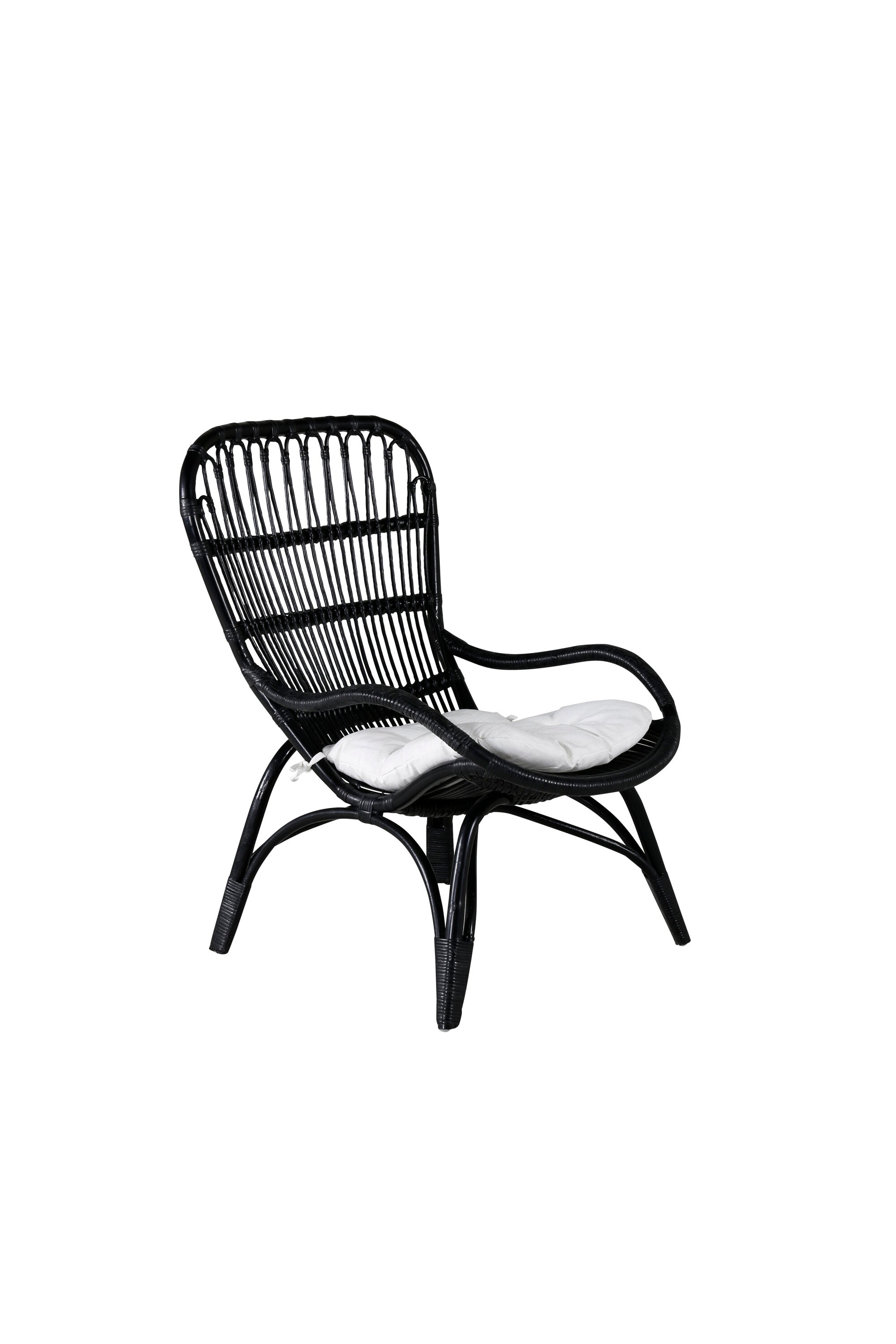 Ella Lounge Stuhl in Black präsentiert im Onlineshop von KAQTU Design AG. Outdoor-Sessel ist von Venture Home
