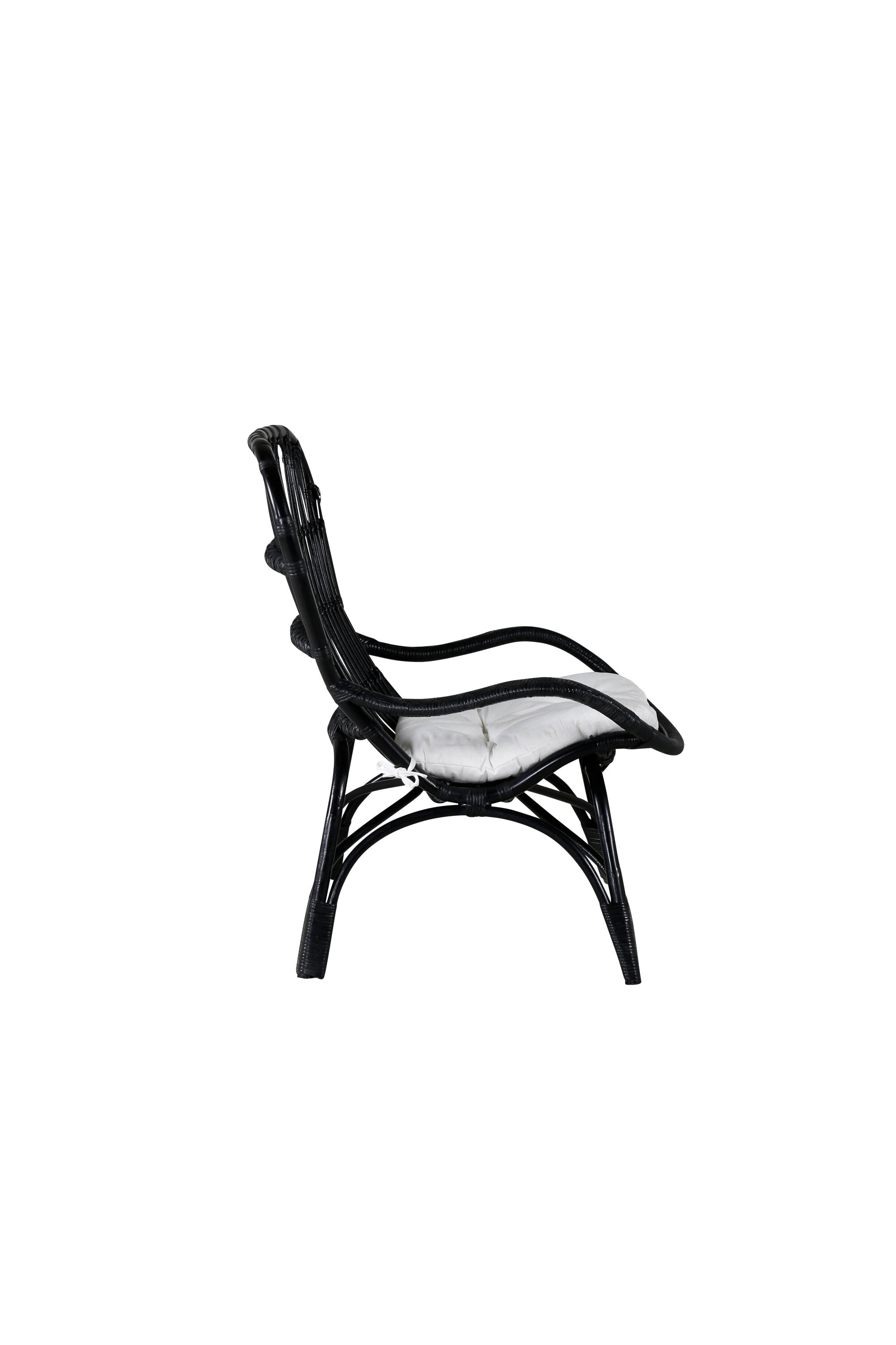 Ella Lounge Stuhl in Black präsentiert im Onlineshop von KAQTU Design AG. Outdoor-Sessel ist von Venture Home