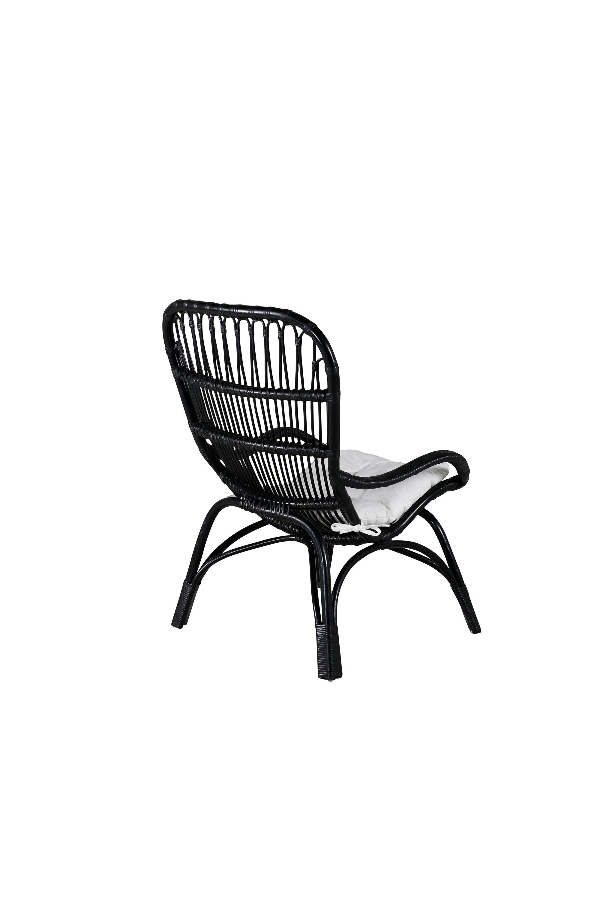 Ella Lounge Stuhl in Black präsentiert im Onlineshop von KAQTU Design AG. Outdoor-Sessel ist von Venture Home