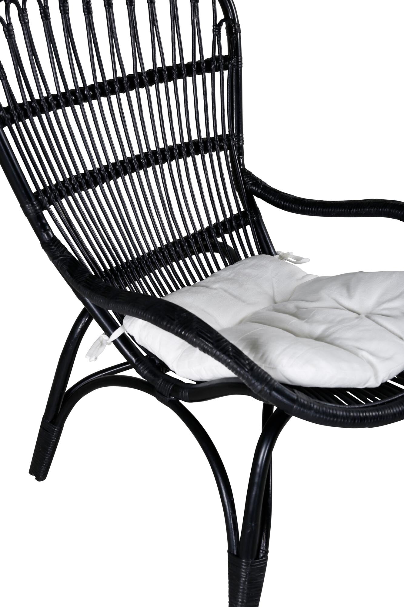 Ella Lounge Stuhl in Black präsentiert im Onlineshop von KAQTU Design AG. Outdoor-Sessel ist von Venture Home
