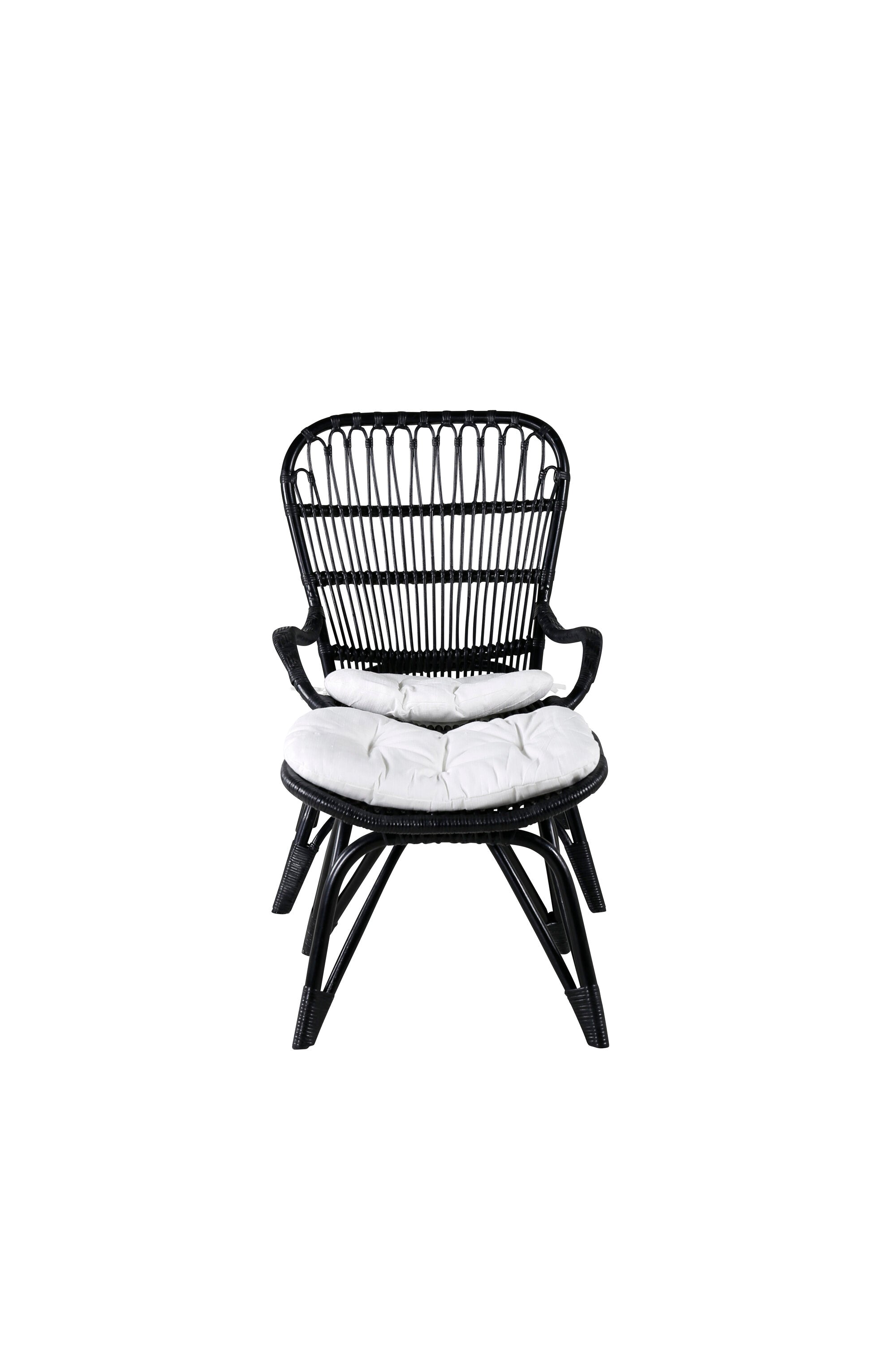 Ella Lounge Stuhl in Black präsentiert im Onlineshop von KAQTU Design AG. Outdoor-Sessel ist von Venture Home