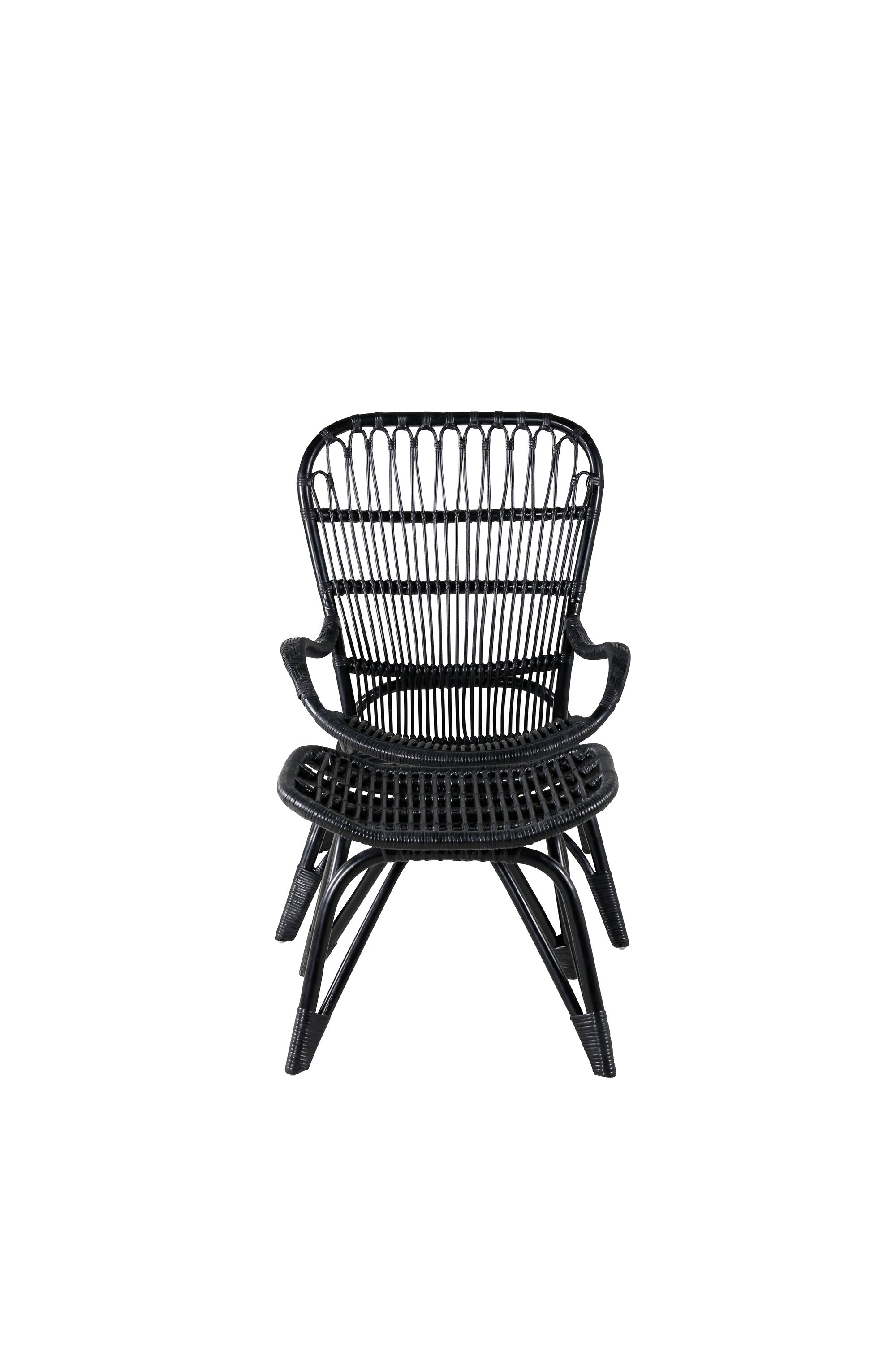 Ella Lounge Stuhl in Black präsentiert im Onlineshop von KAQTU Design AG. Outdoor-Sessel ist von Venture Home