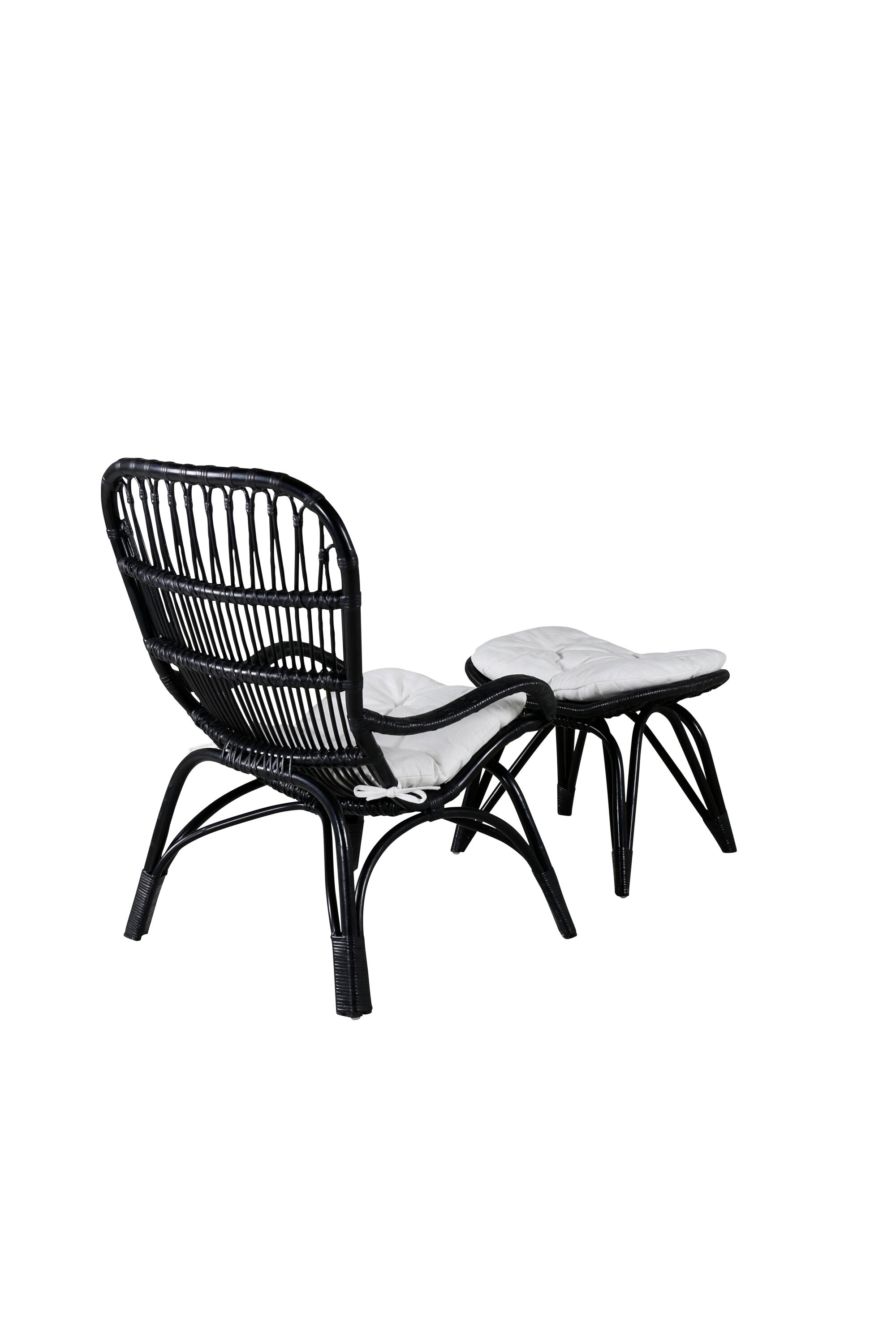 Ella Lounge Stuhl in Black präsentiert im Onlineshop von KAQTU Design AG. Outdoor-Sessel ist von Venture Home