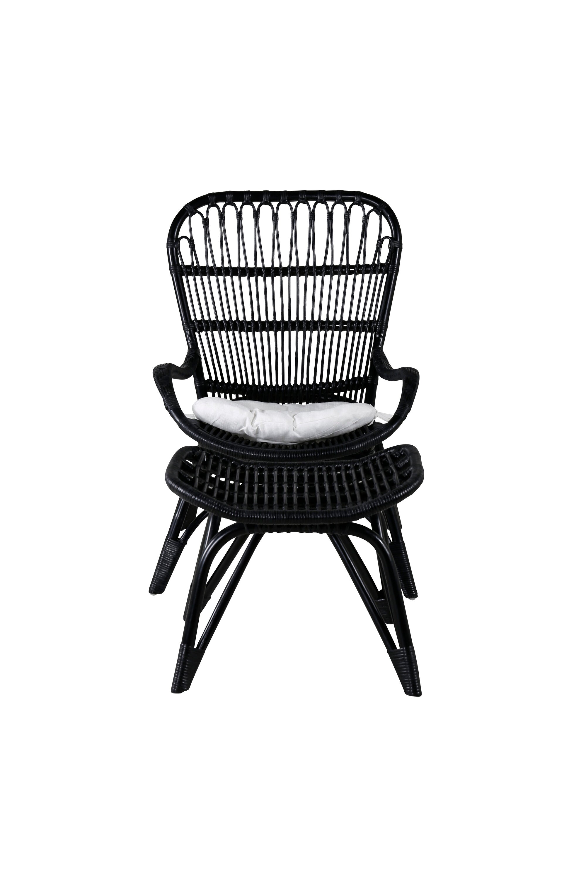 Ella Lounge Stuhl in Black präsentiert im Onlineshop von KAQTU Design AG. Outdoor-Sessel ist von Venture Home