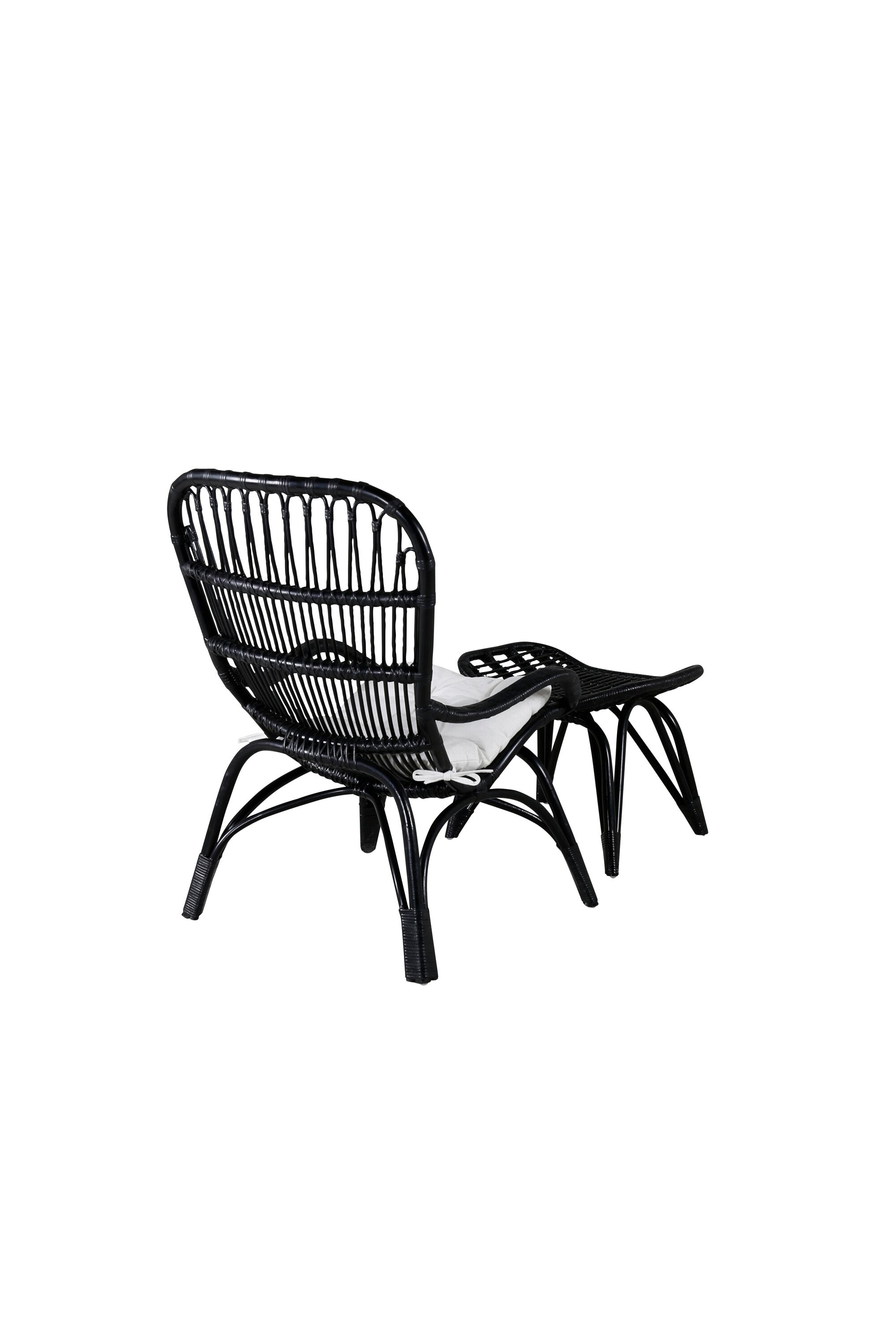 Ella Lounge Stuhl in Black präsentiert im Onlineshop von KAQTU Design AG. Outdoor-Sessel ist von Venture Home