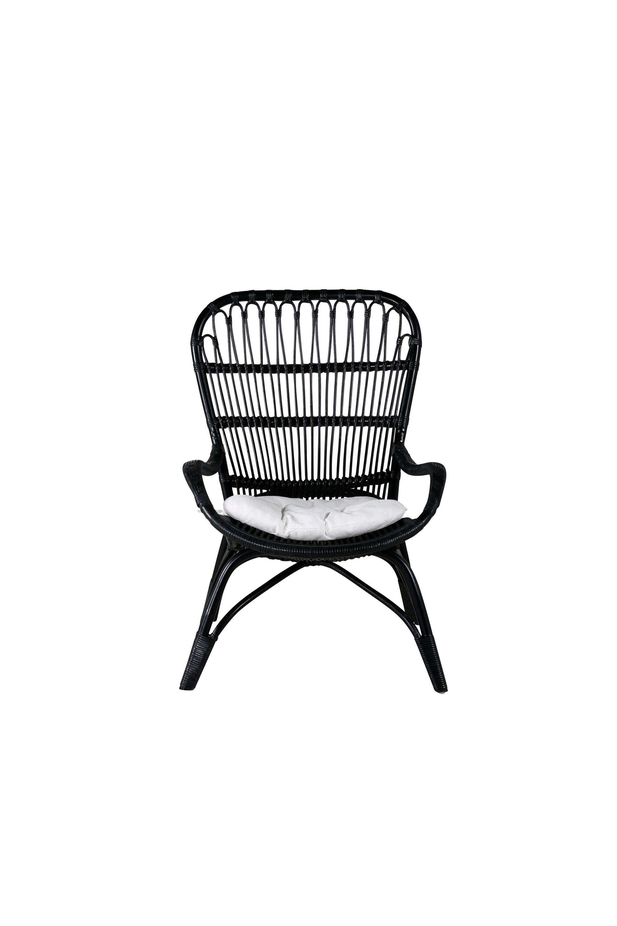 Ella Lounge Stuhl in Black präsentiert im Onlineshop von KAQTU Design AG. Outdoor-Sessel ist von Venture Home