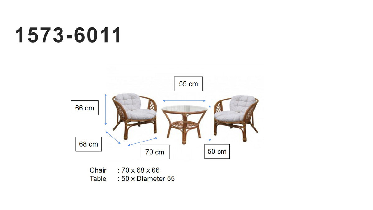 Wera Tischset in Off-White präsentiert im Onlineshop von KAQTU Design AG. Gartentischset ist von Venture Home