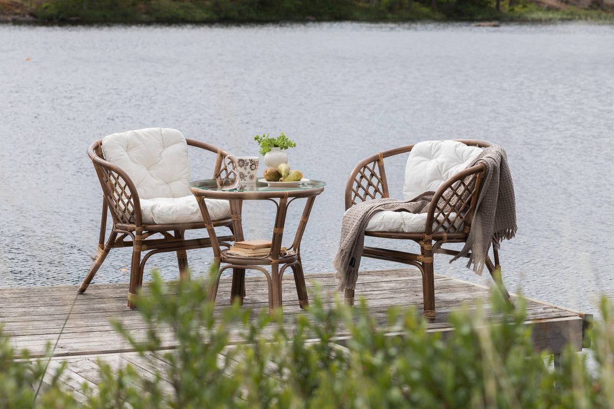 Wera Tischset in Off-White präsentiert im Onlineshop von KAQTU Design AG. Gartentischset ist von Venture Home